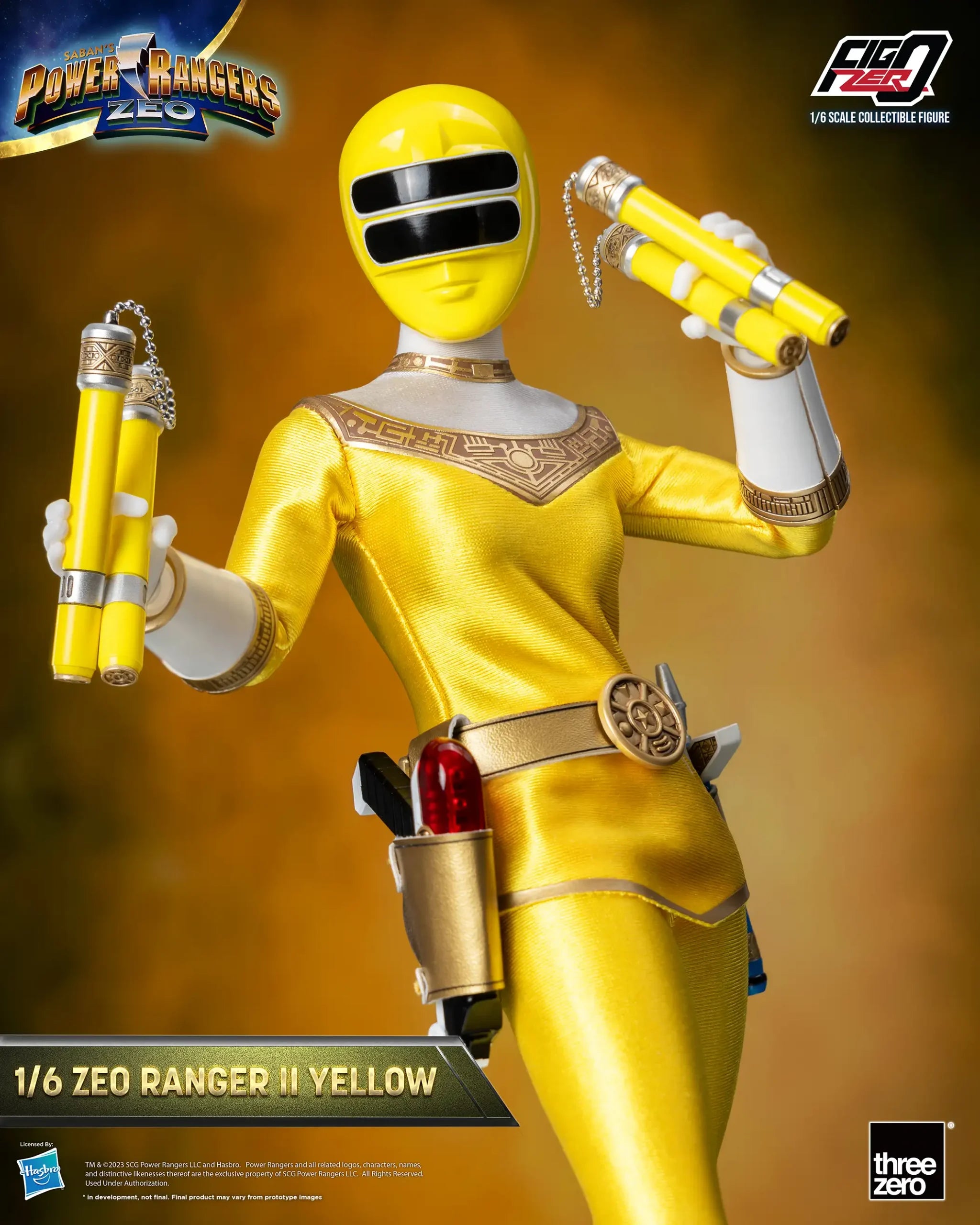 PRE-ORDER threezero - FigZero - Power Rangers Zeo - Zeo Ranger II Yellow 1/6