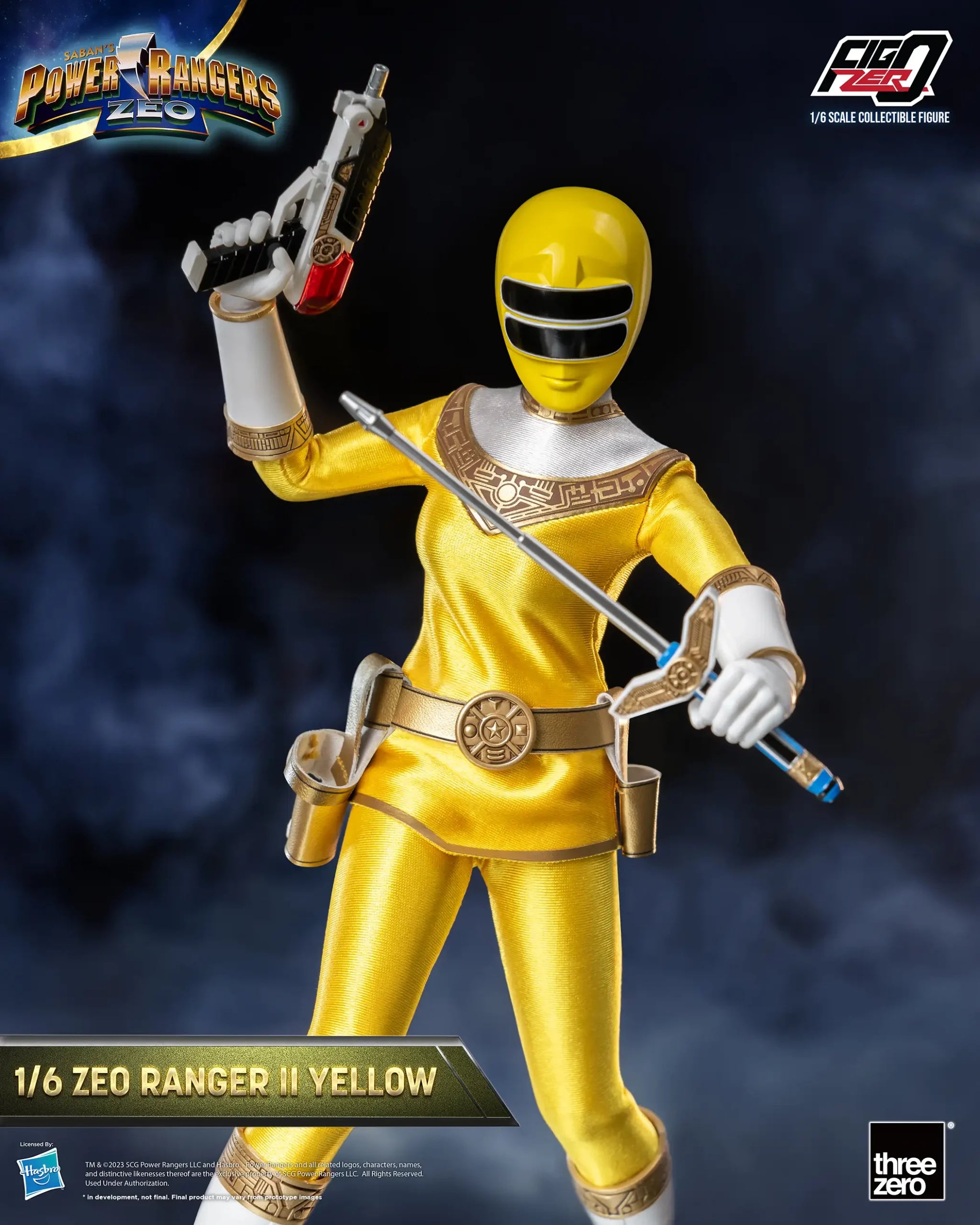 PRE-ORDER threezero - FigZero - Power Rangers Zeo - Zeo Ranger II Yellow 1/6