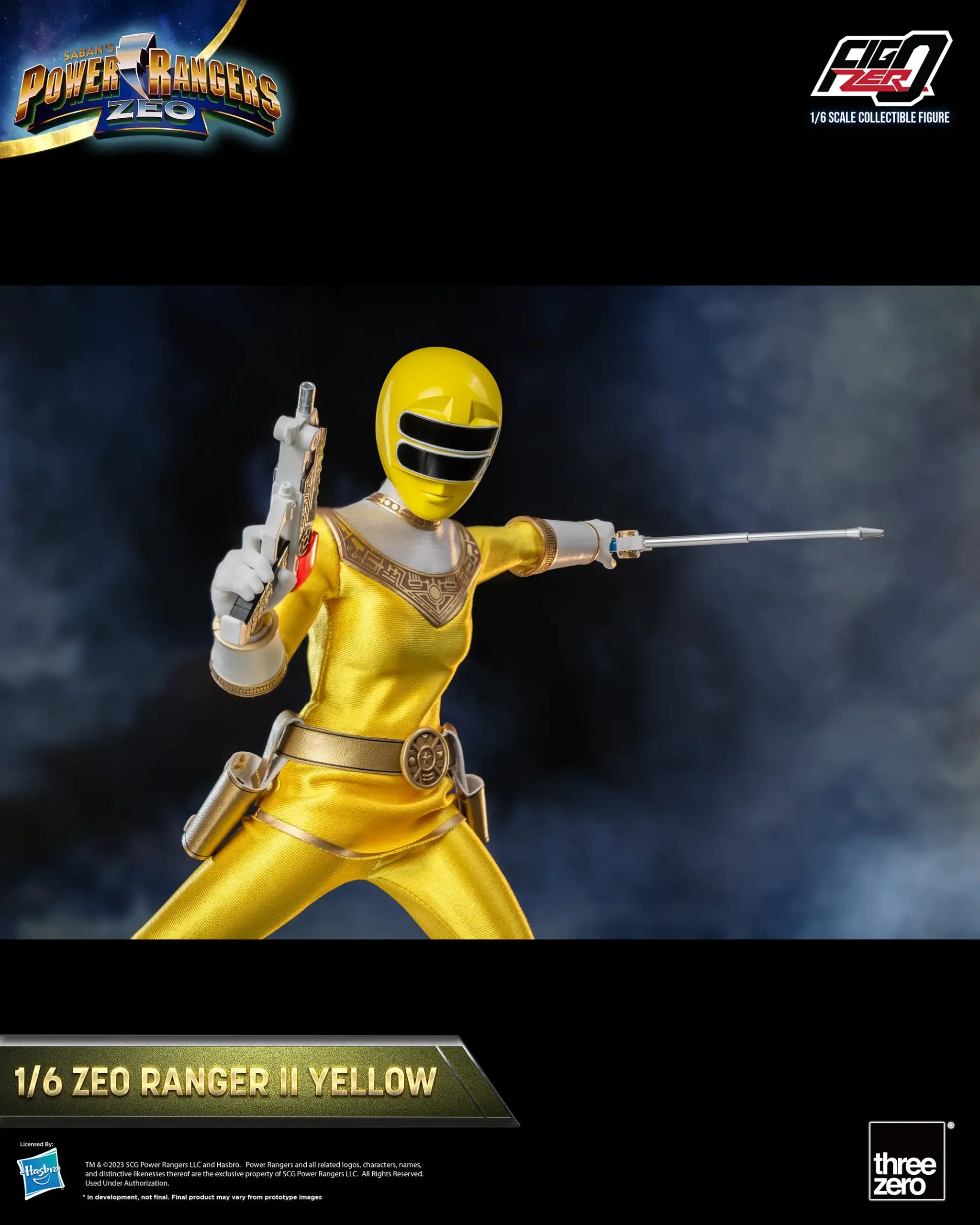 PRE-ORDER threezero - FigZero - Power Rangers Zeo - Zeo Ranger II Yellow 1/6