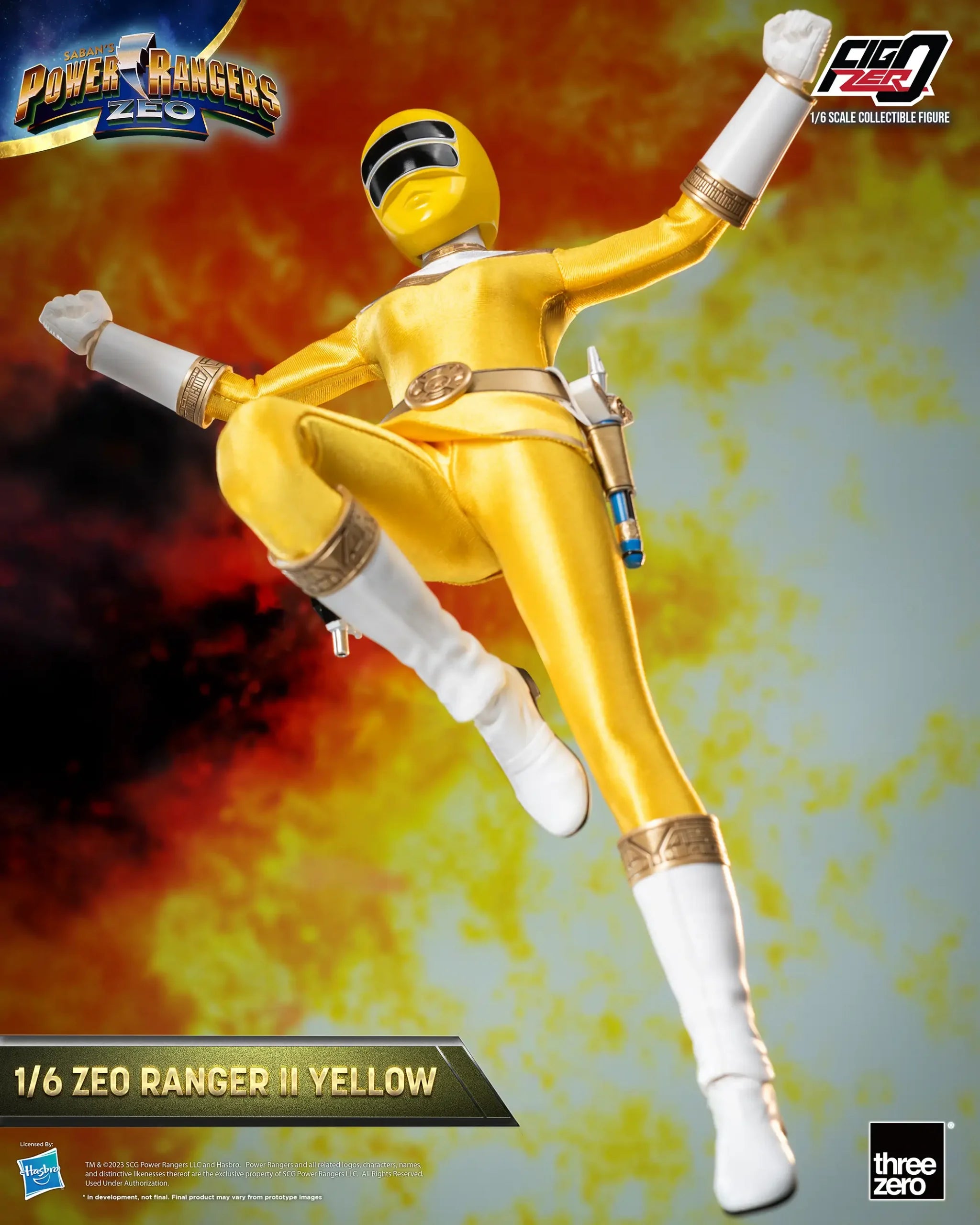 PRE-ORDER threezero - FigZero - Power Rangers Zeo - Zeo Ranger II Yellow 1/6