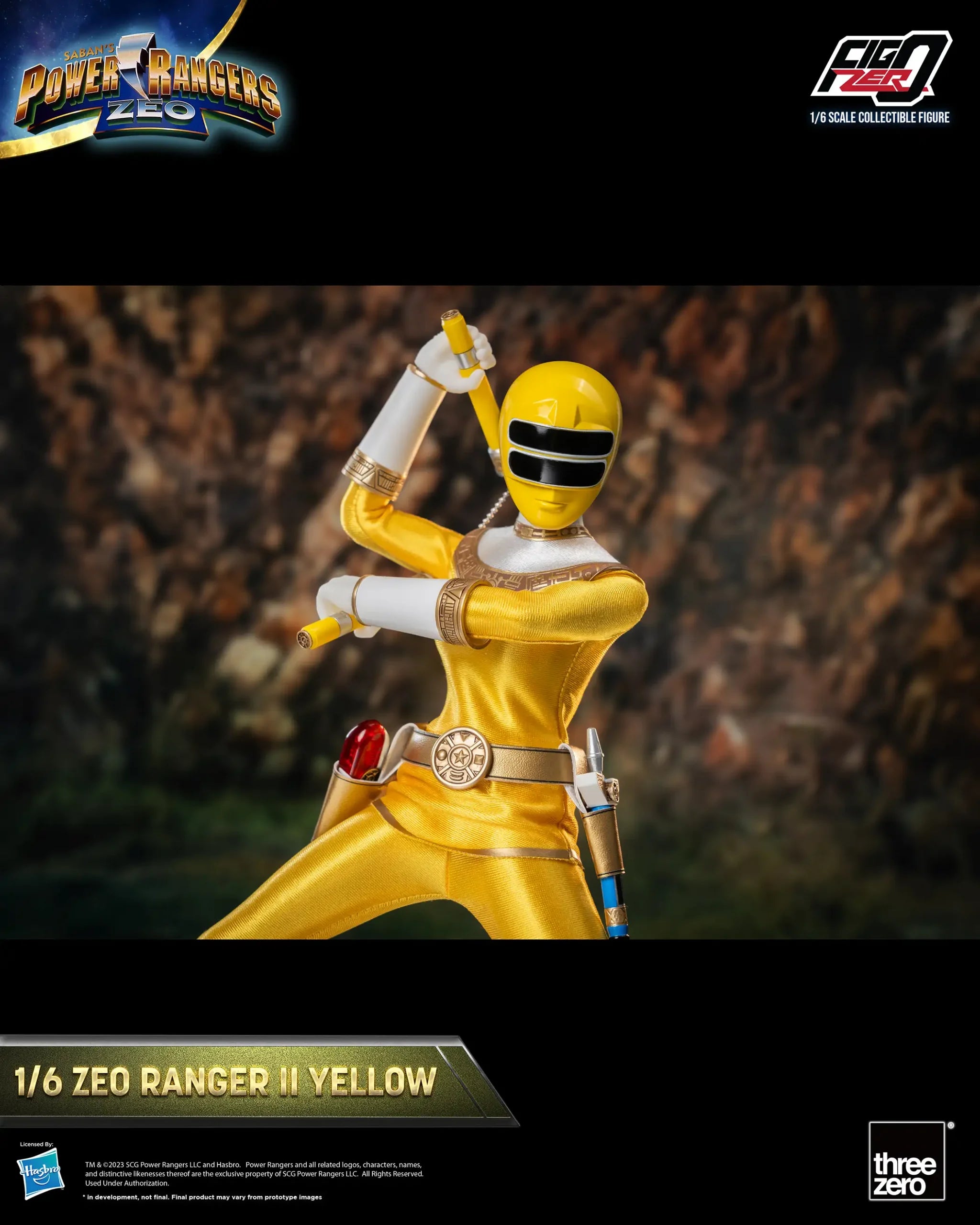 PRE-ORDER threezero - FigZero - Power Rangers Zeo - Zeo Ranger II Yellow 1/6