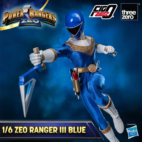 PRE-ORDER threezero - FigZero - Power Rangers Zeo - Zeo Ranger III Blue 1/6