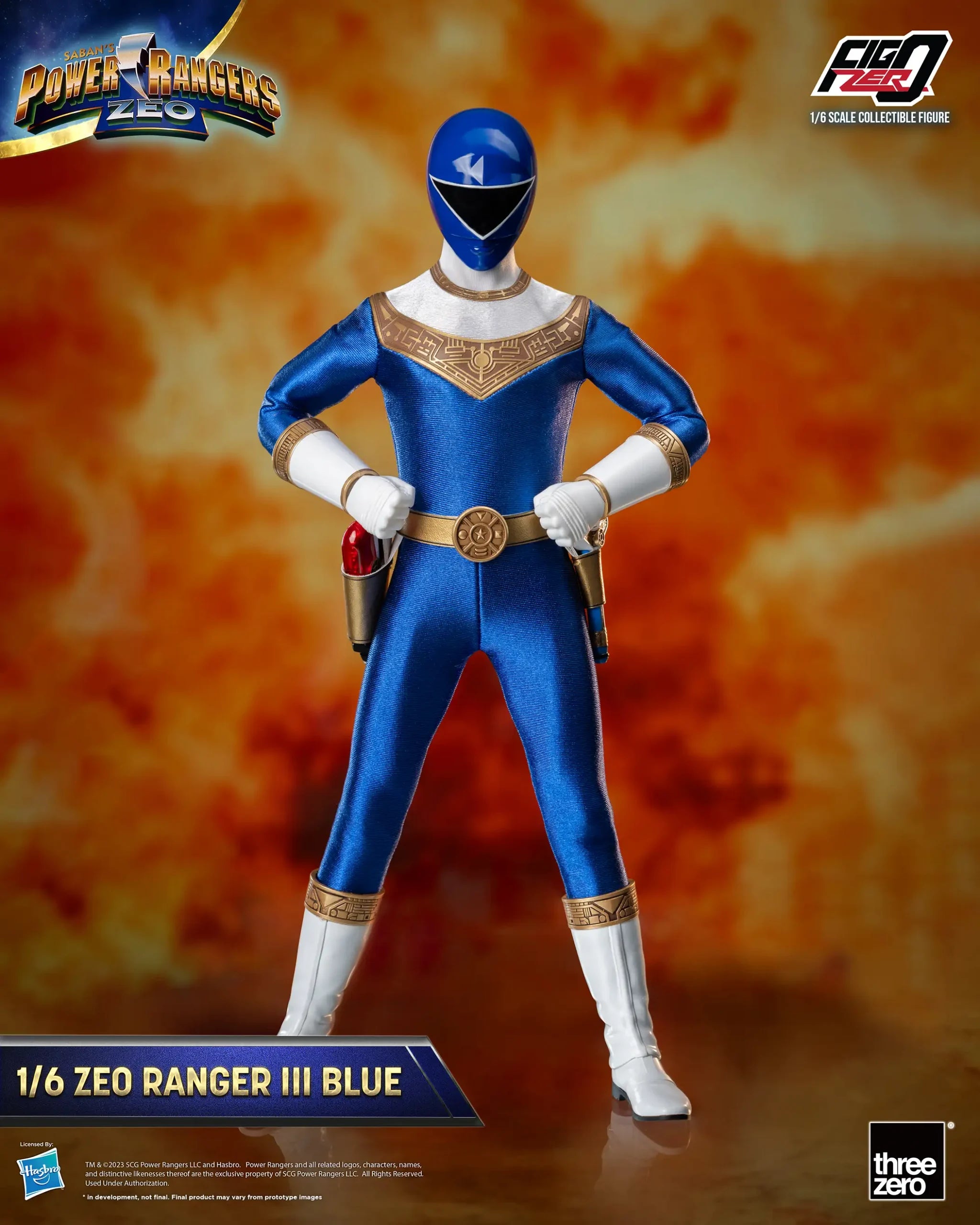 PRE-ORDER threezero - FigZero - Power Rangers Zeo - Zeo Ranger III Blue 1/6