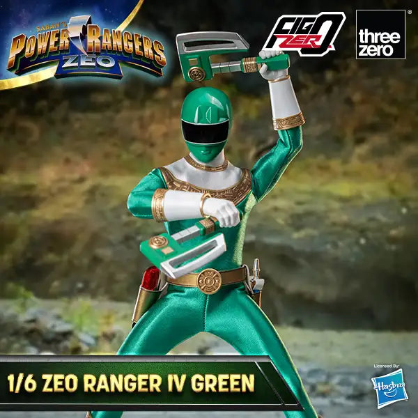 PRE-ORDER threezero - FigZero - Power Rangers Zeo - Zeo Ranger IV Green 1/6