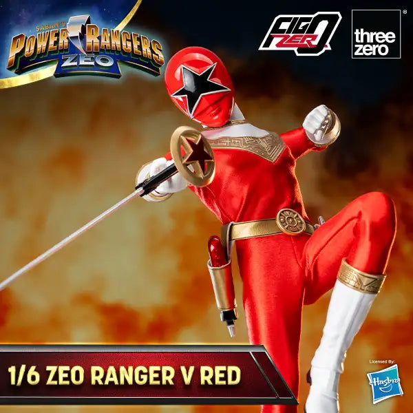 PRE-ORDER threezero - FigZero - Power Rangers Zeo - Zeo Ranger V Red 1/6