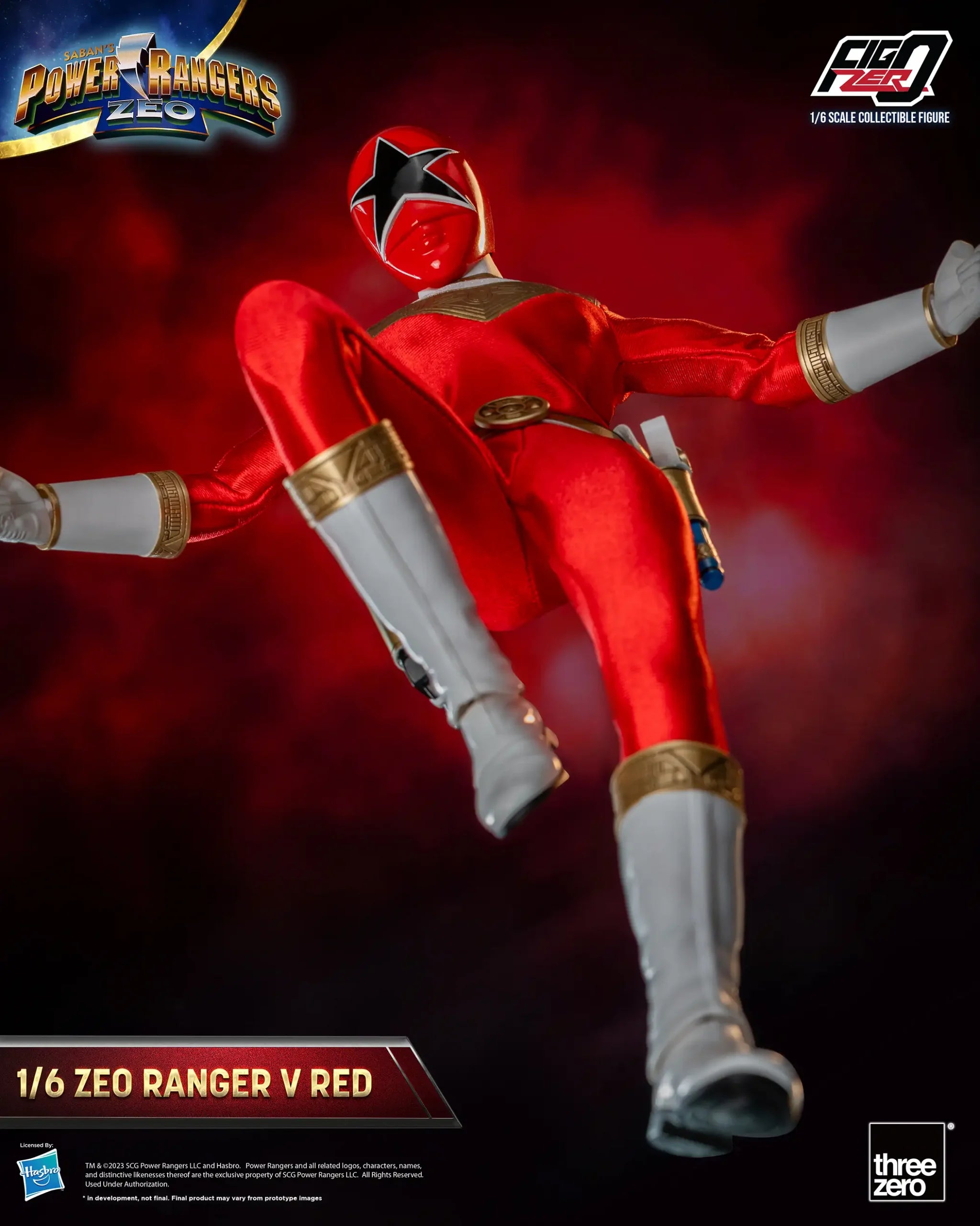 PRE-ORDER threezero - FigZero - Power Rangers Zeo - Zeo Ranger V Red 1/6