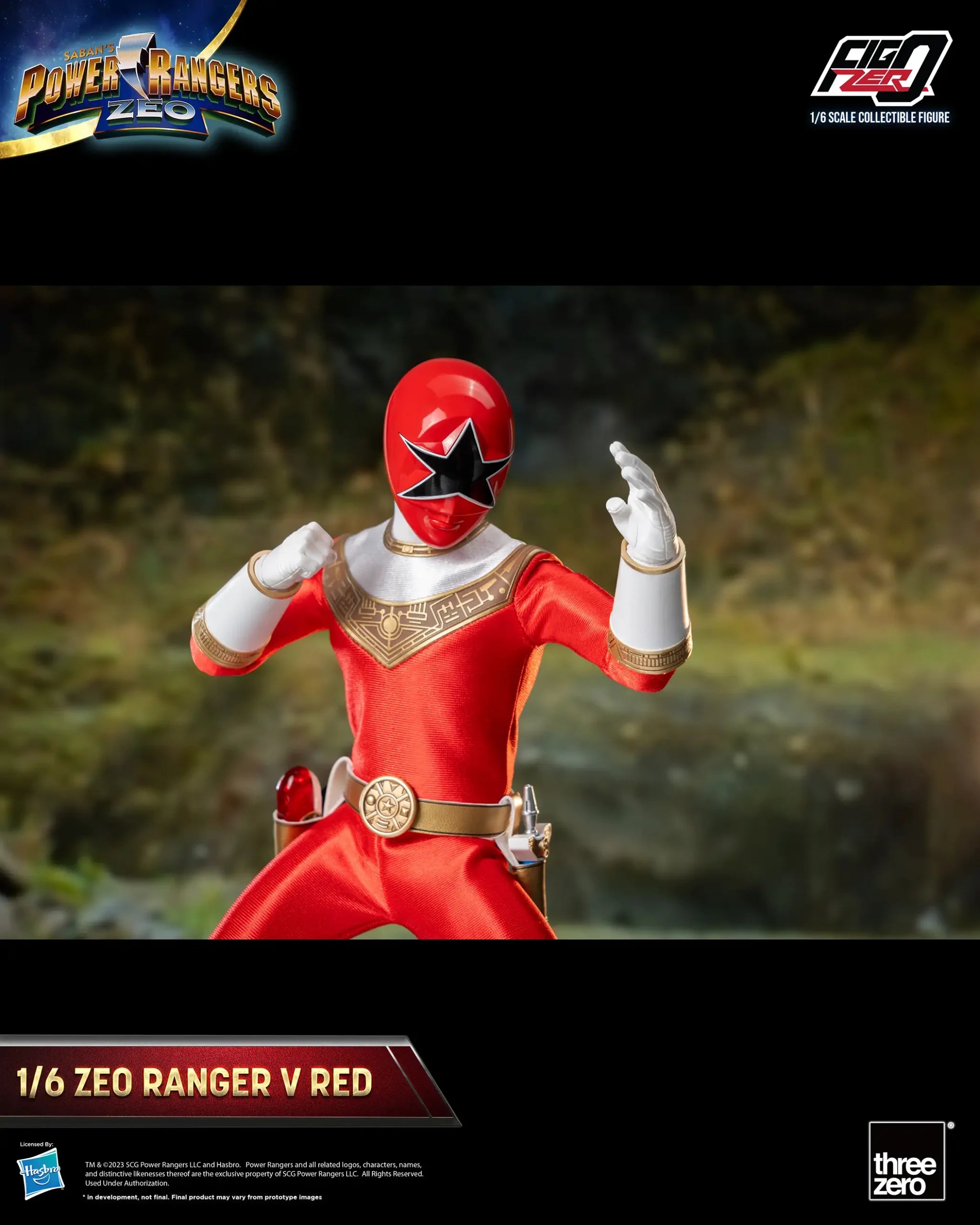 PRE-ORDER threezero - FigZero - Power Rangers Zeo - Zeo Ranger V Red 1/6