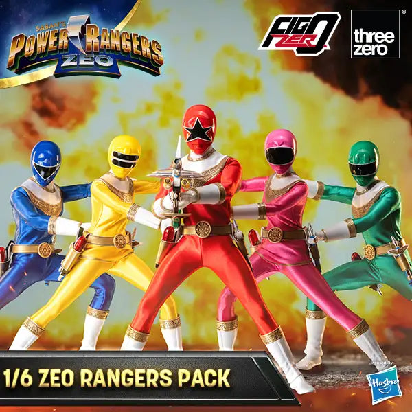 PRE-ORDER threezero - FigZero - Power Rangers Zeo - Zeo Rangers Pack 1/6