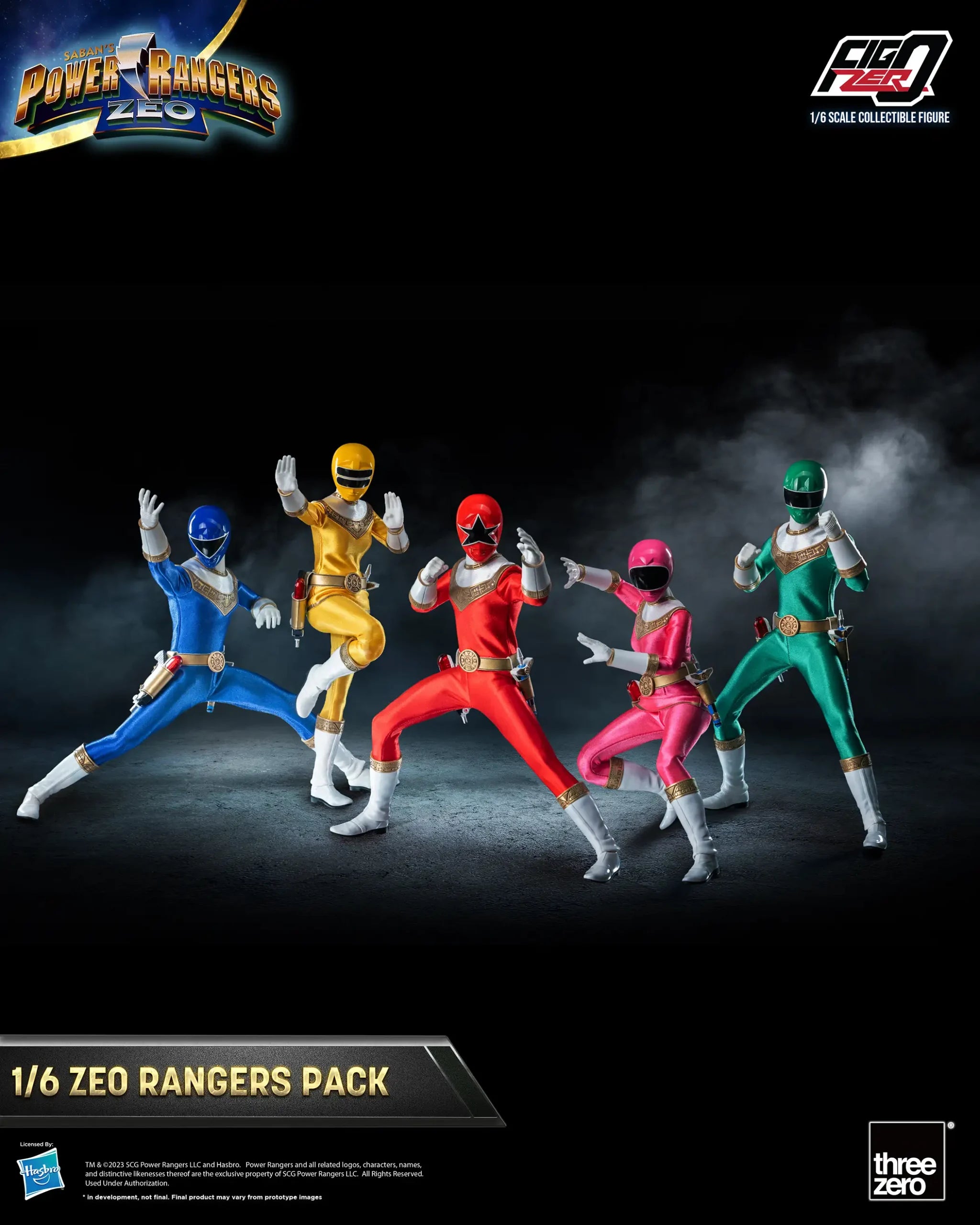 PRE-ORDER threezero - FigZero - Power Rangers Zeo - Zeo Rangers Pack 1/6