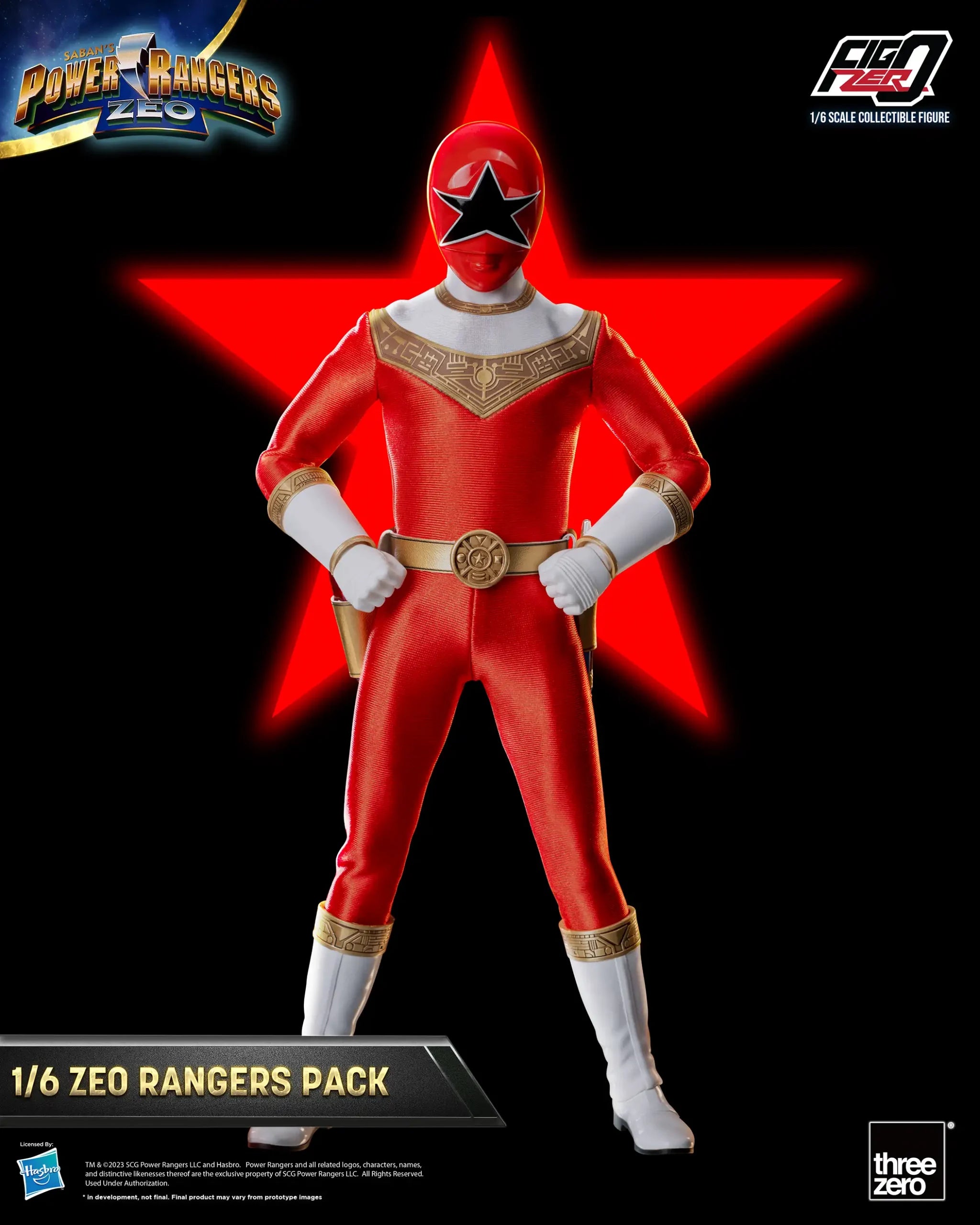 PRE-ORDER threezero - FigZero - Power Rangers Zeo - Zeo Rangers Pack 1/6