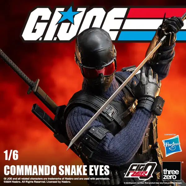 PRE-ORDER threezero - FigZero - G.I.Joe - Commando Snake Eyes 1/6