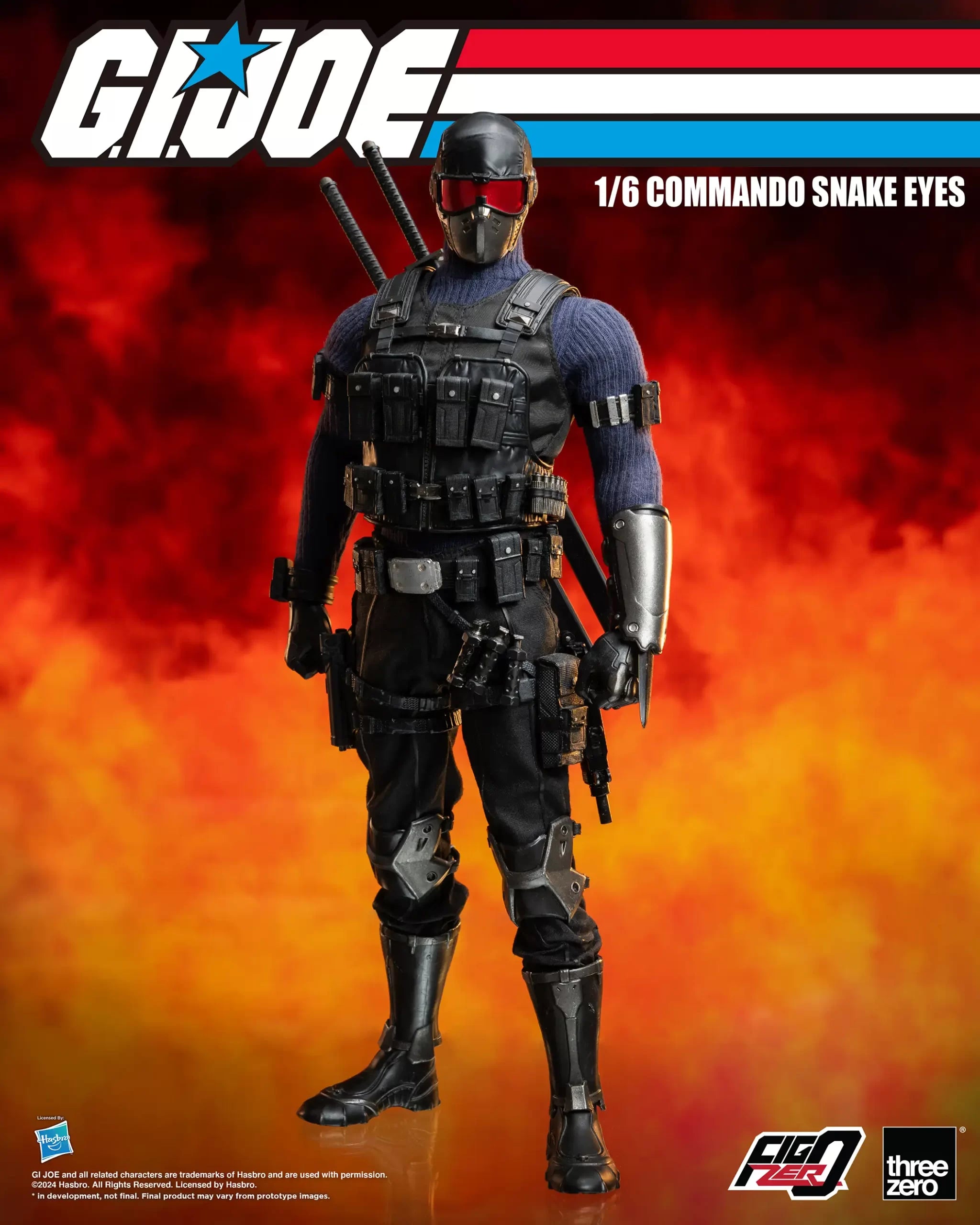 PRE-ORDER threezero - FigZero - G.I.Joe - Commando Snake Eyes 1/6