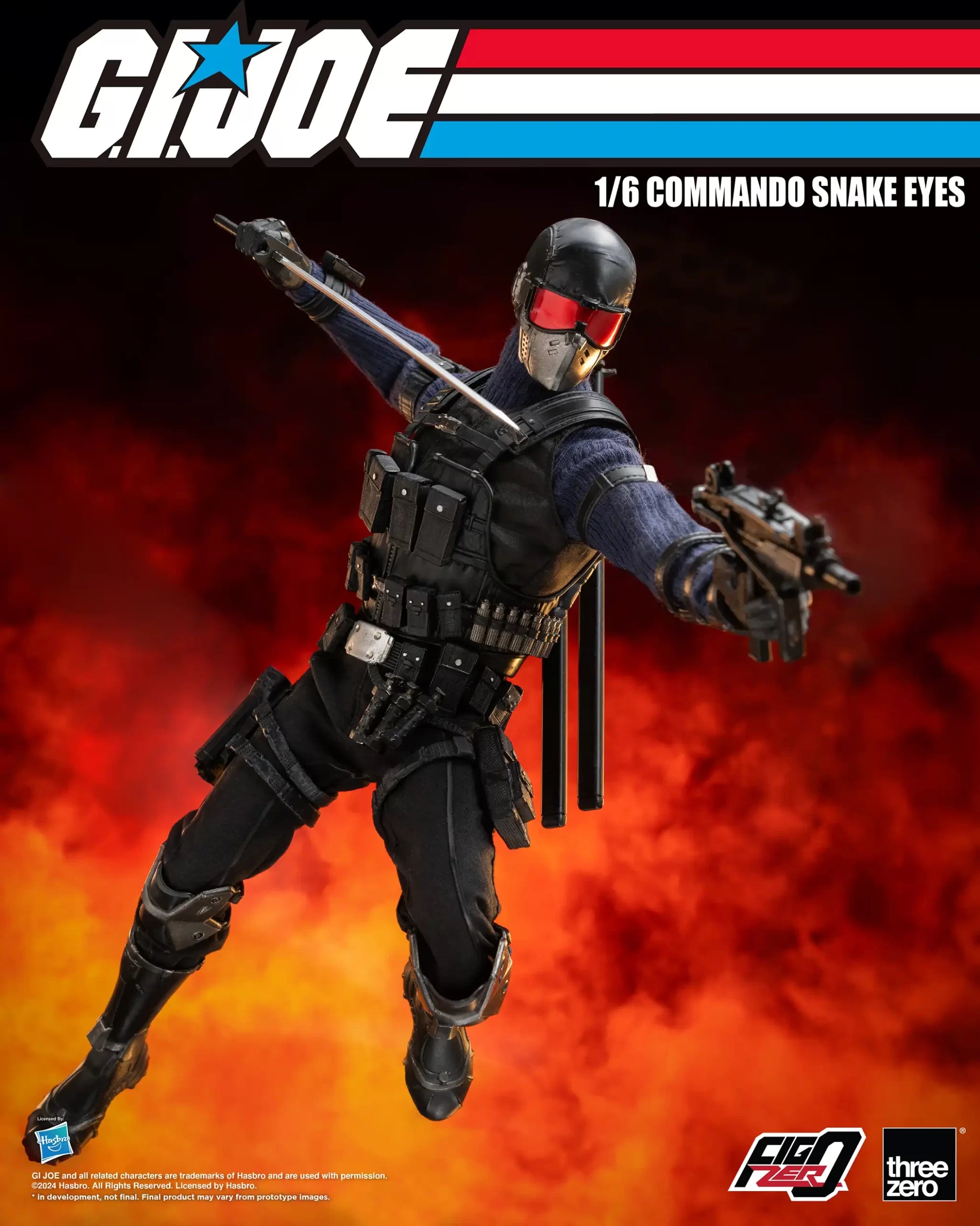 PRE-ORDER threezero - FigZero - G.I.Joe - Commando Snake Eyes 1/6