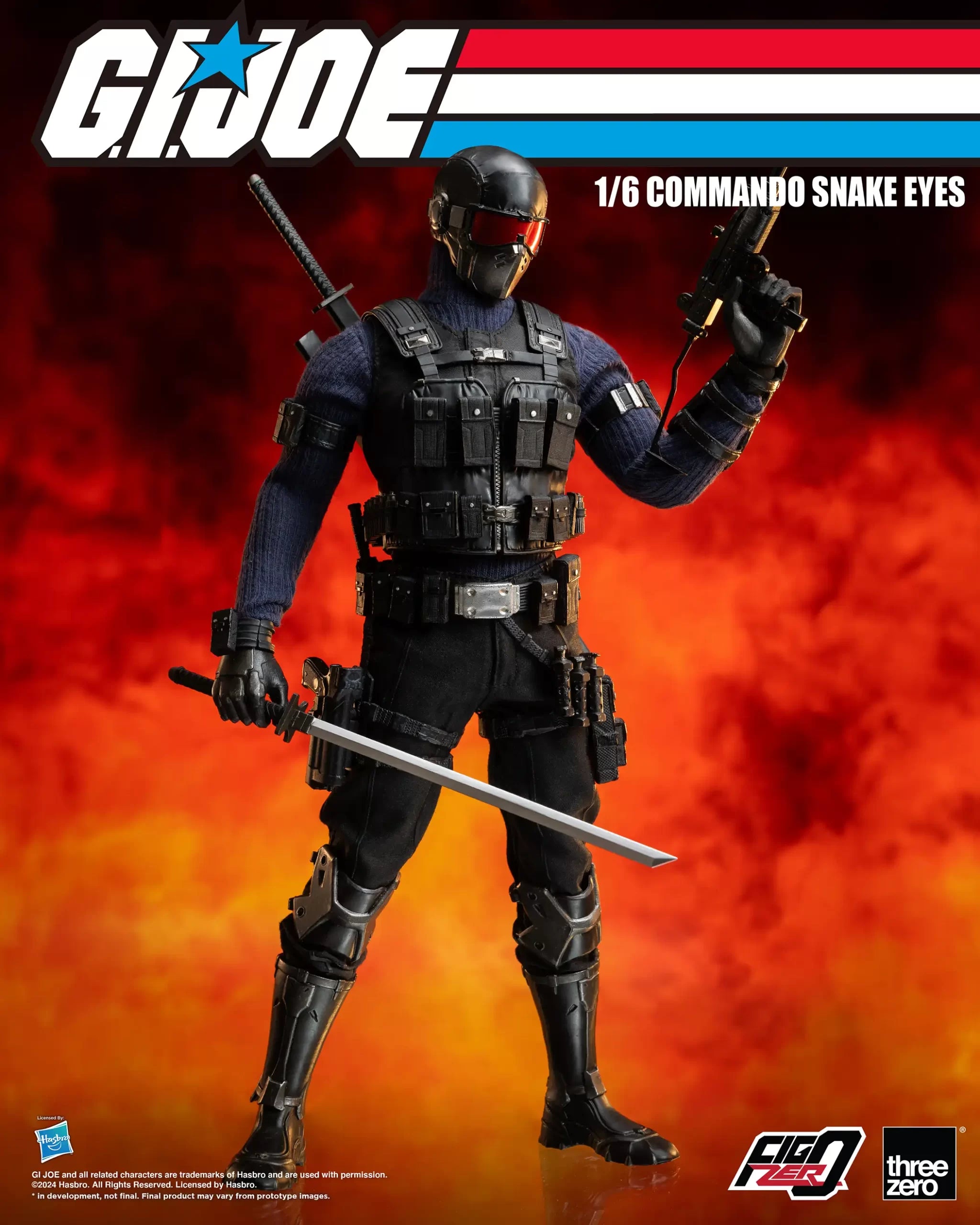 PRE-ORDER threezero - FigZero - G.I.Joe - Commando Snake Eyes 1/6