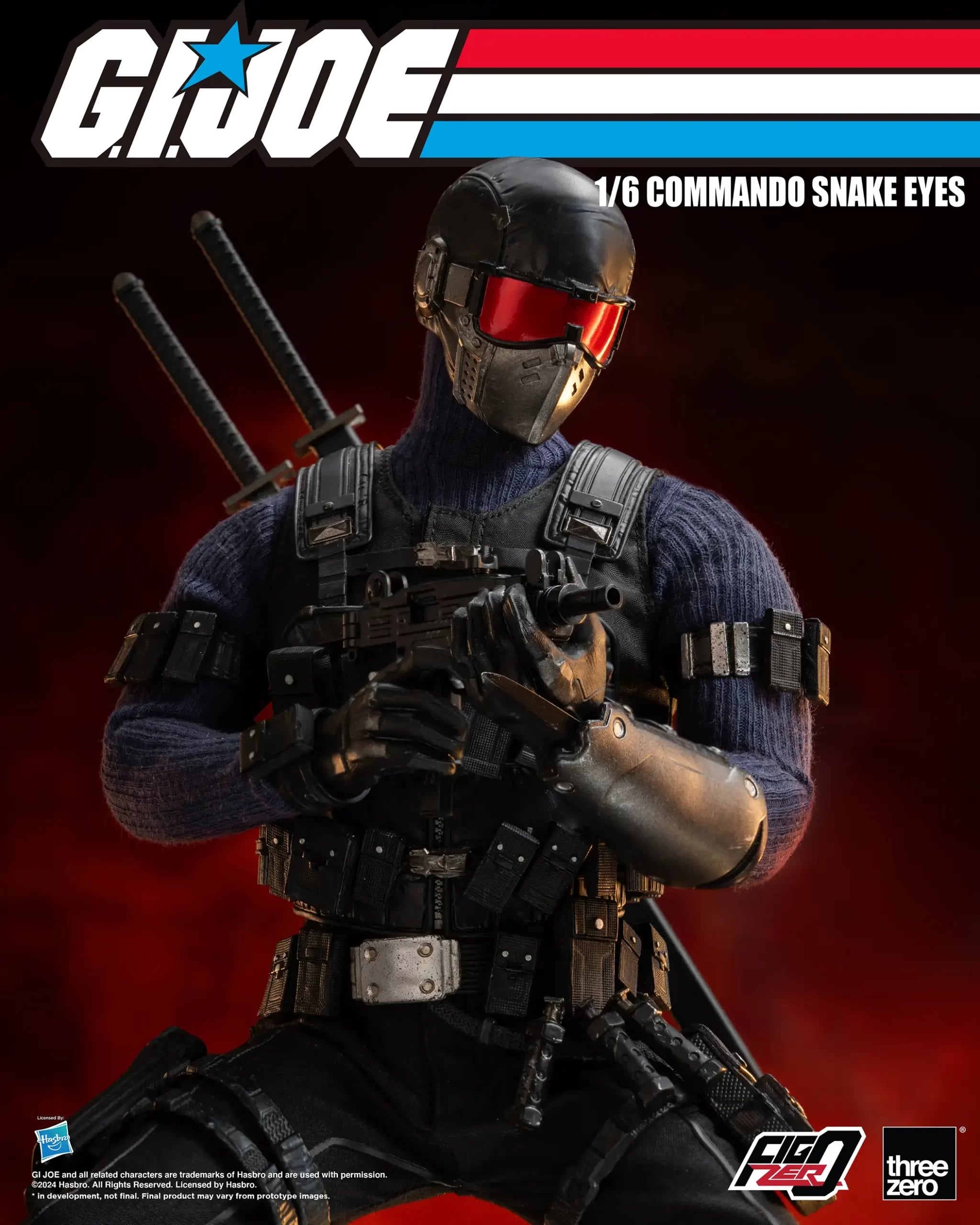 PRE-ORDER threezero - FigZero - G.I.Joe - Commando Snake Eyes 1/6