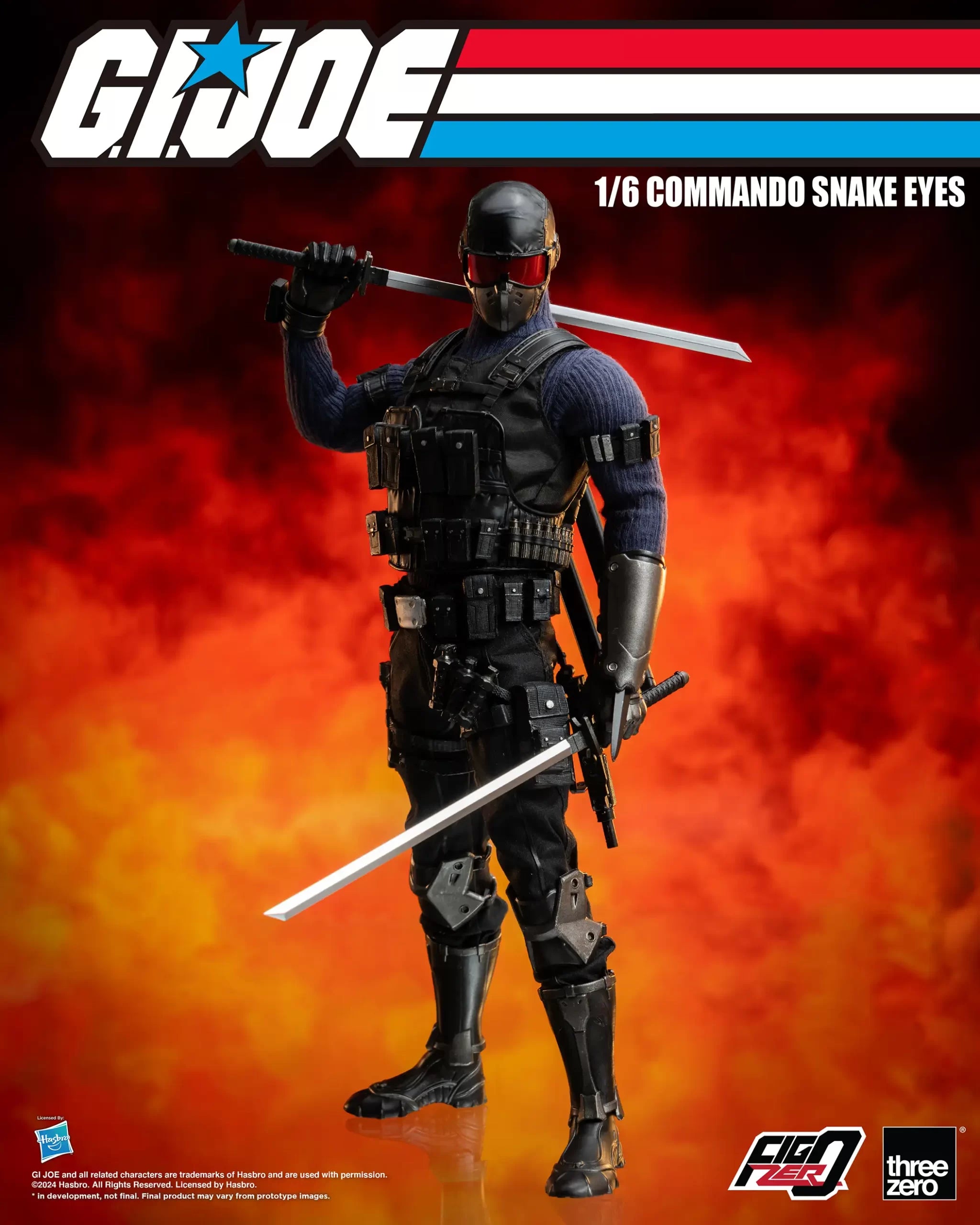 PRE-ORDER threezero - FigZero - G.I.Joe - Commando Snake Eyes 1/6