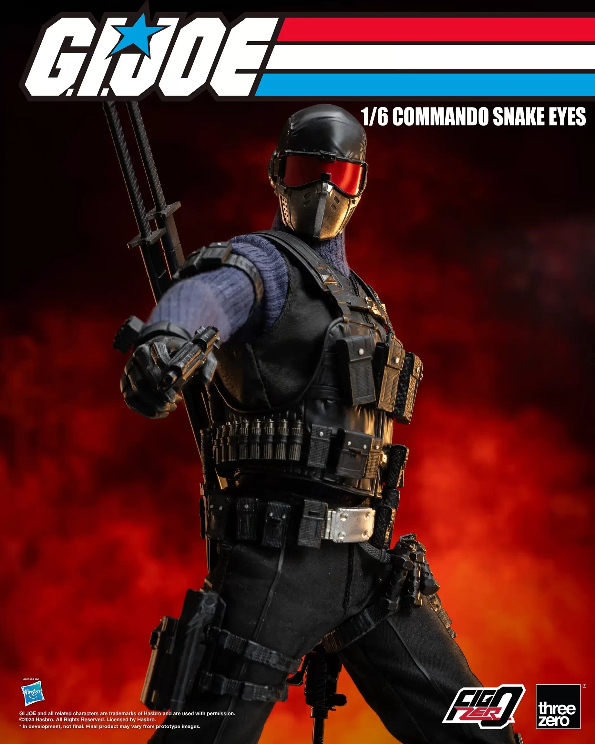 PRE-ORDER threezero - FigZero - G.I.Joe - Commando Snake Eyes 1/6