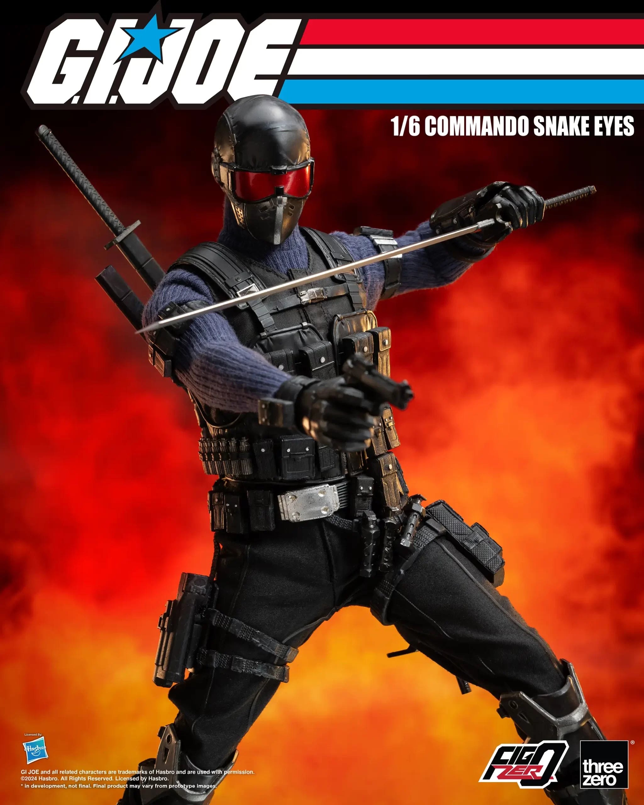 PRE-ORDER threezero - FigZero - G.I.Joe - Commando Snake Eyes 1/6