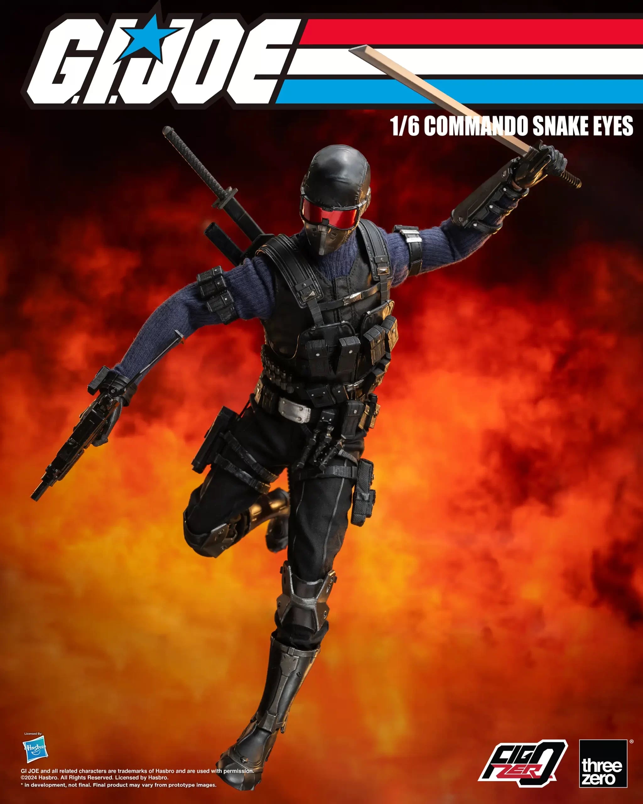 PRE-ORDER threezero - FigZero - G.I.Joe - Commando Snake Eyes 1/6