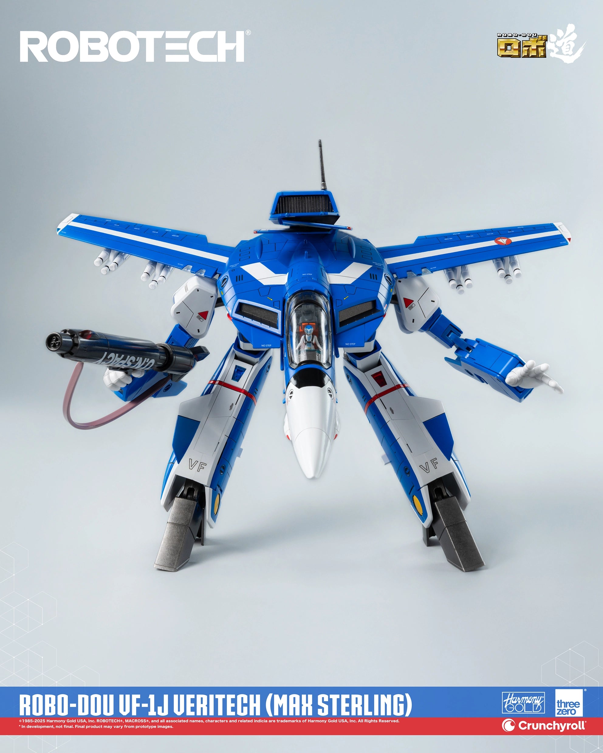 PRE-ORDER threezero - Robo-Dou - Robotech - VF-1J Veritech: Max Sterling Use