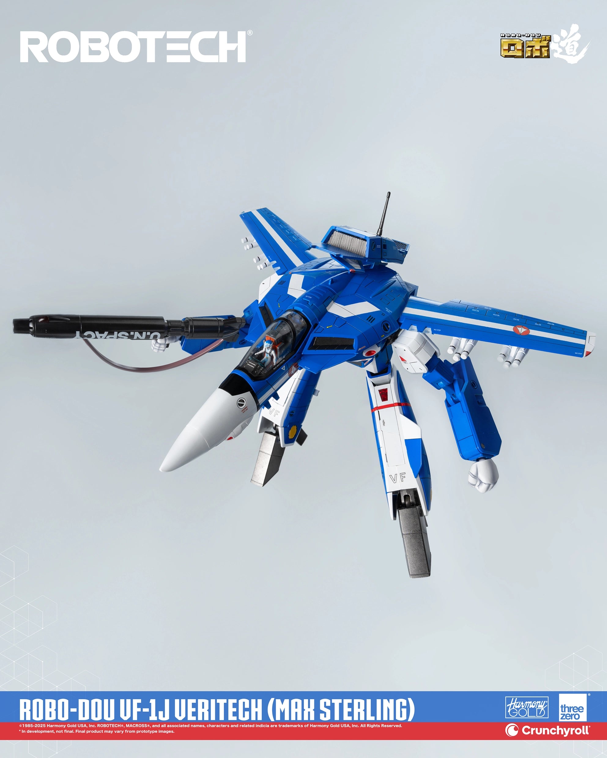 PRE-ORDER threezero - Robo-Dou - Robotech - VF-1J Veritech: Max Sterling Use