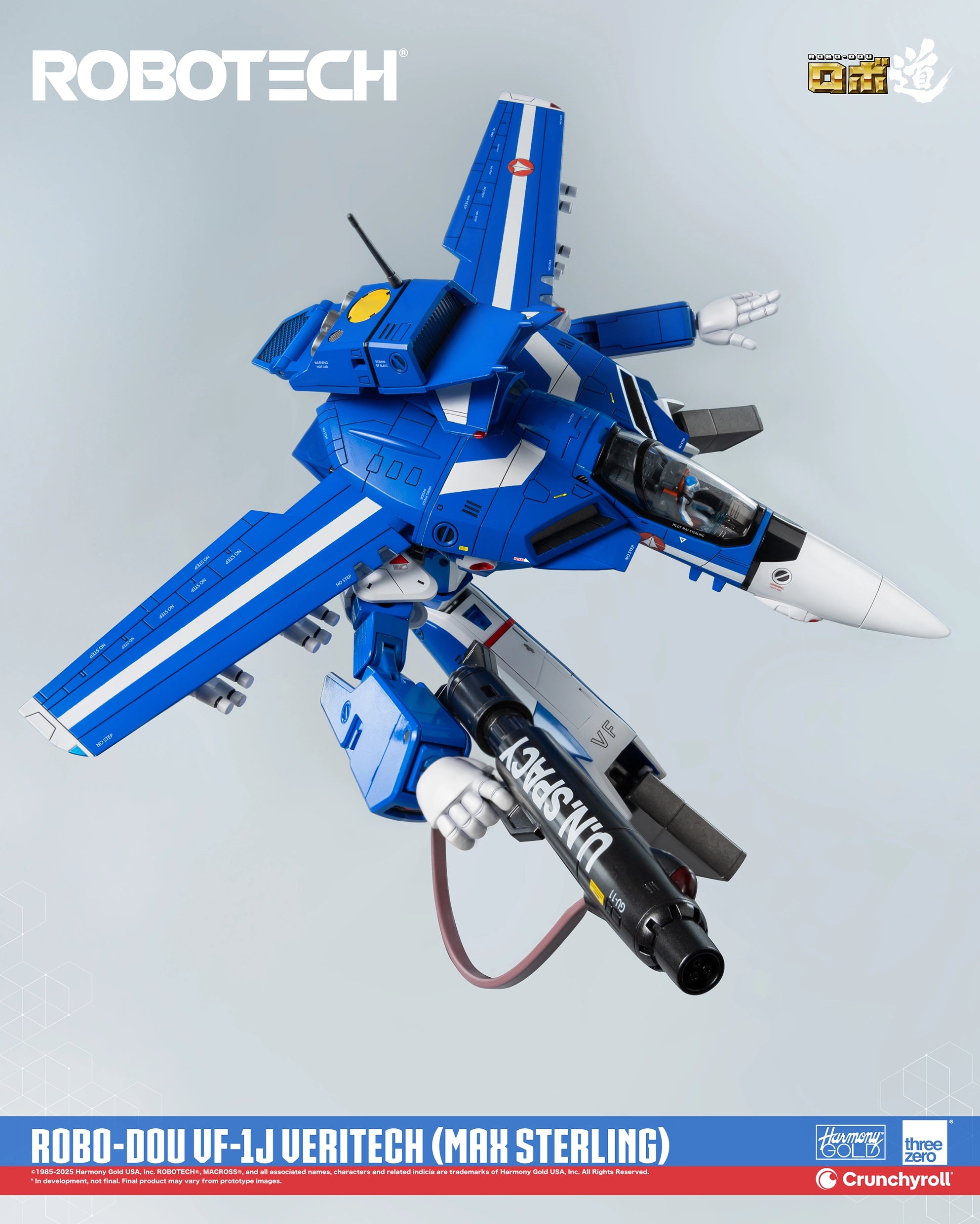 PRE-ORDER threezero - Robo-Dou - Robotech - VF-1J Veritech: Max Sterling Use