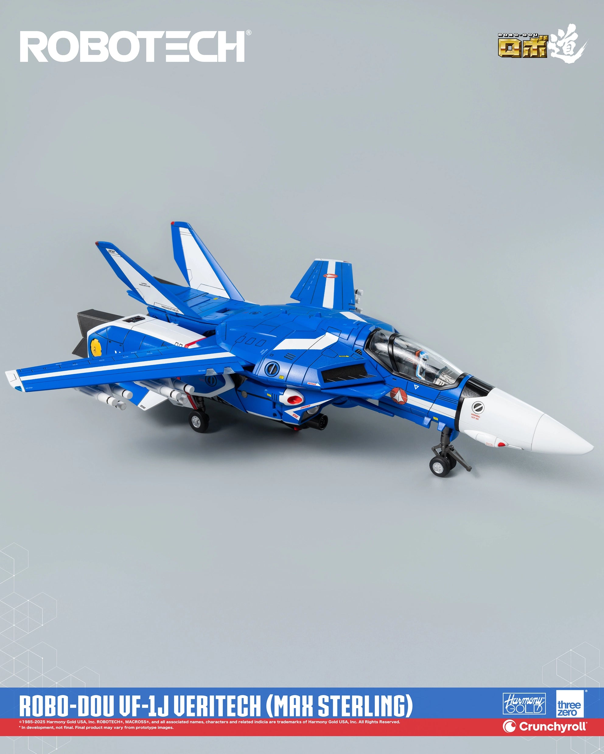 PRE-ORDER threezero - Robo-Dou - Robotech - VF-1J Veritech: Max Sterling Use