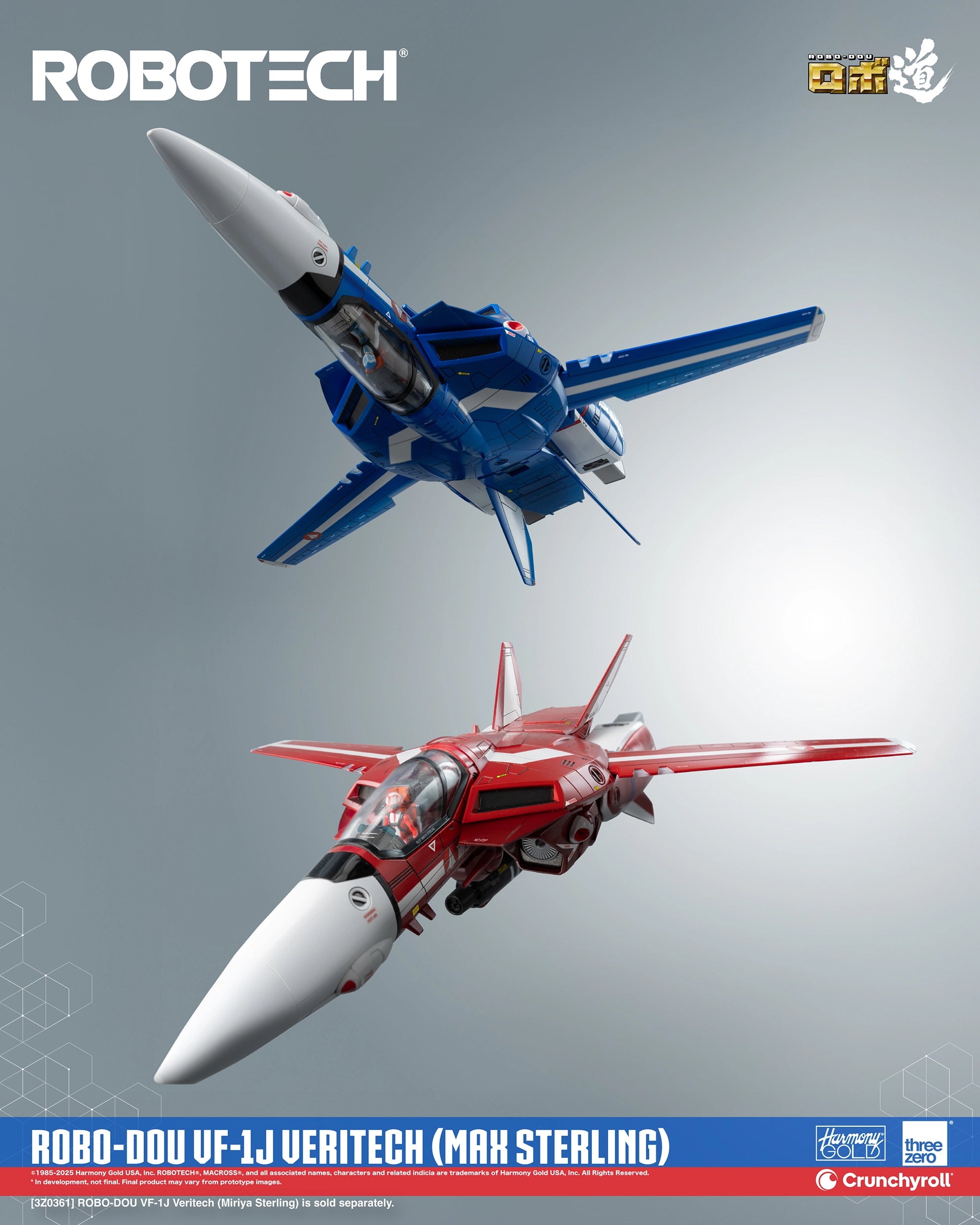 PRE-ORDER threezero - Robo-Dou - Robotech - VF-1J Veritech: Max Sterling Use