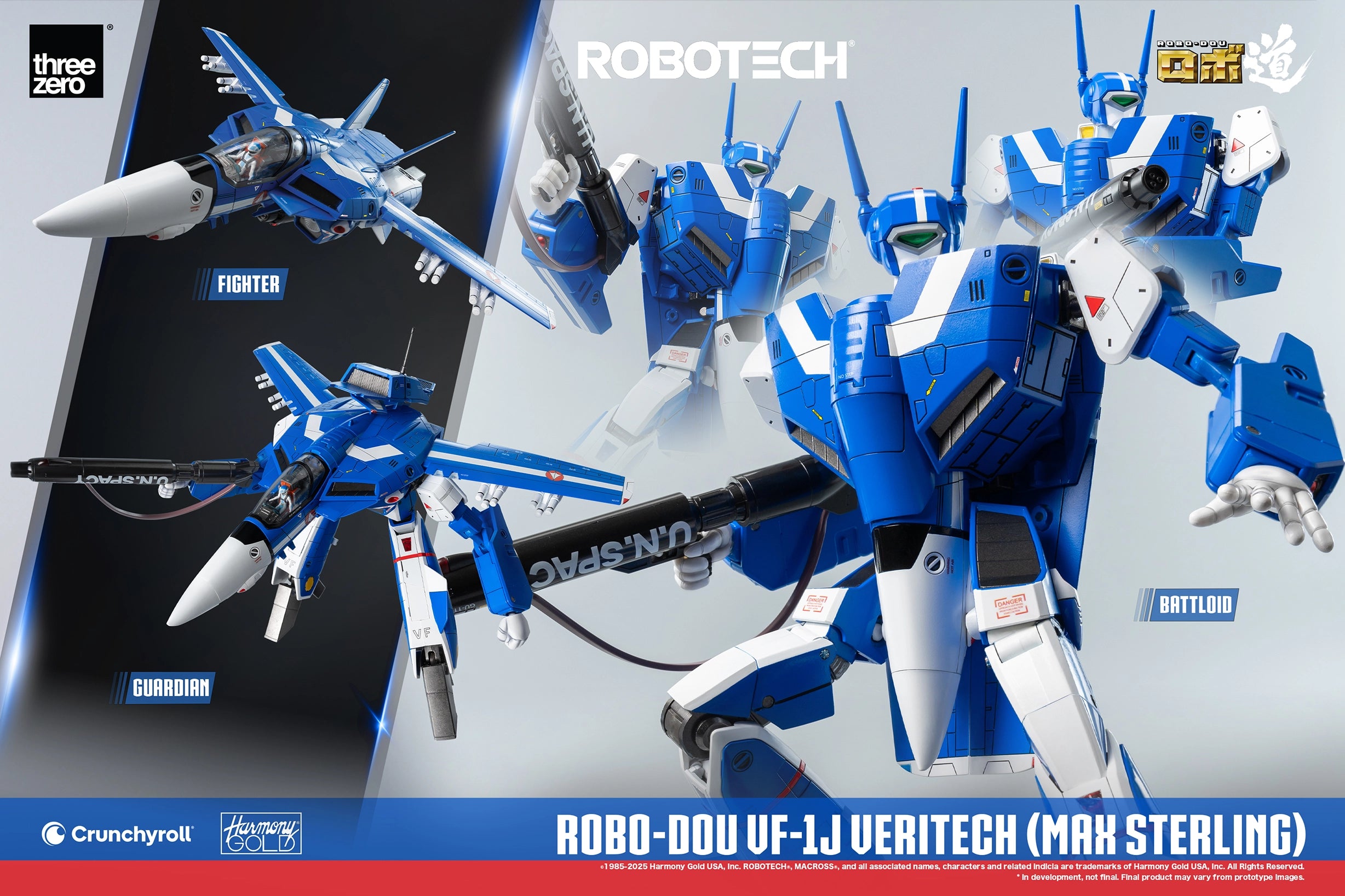PRE-ORDER threezero - Robo-Dou - Robotech - VF-1J Veritech: Max Sterling Use