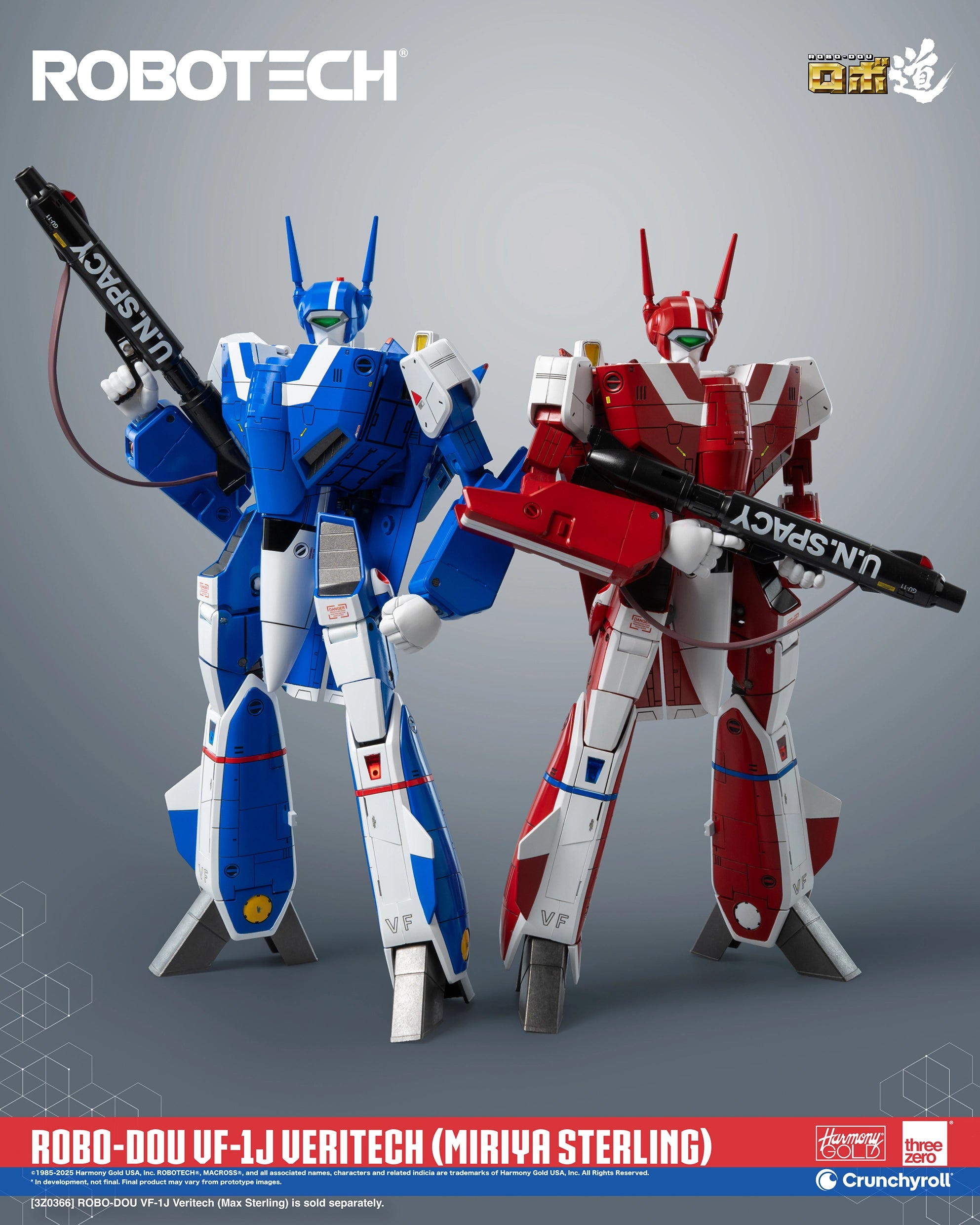 PRE-ORDER threezero - Robo-Dou - Robotech - VF-1J Veritech: Miriya Sterling Use