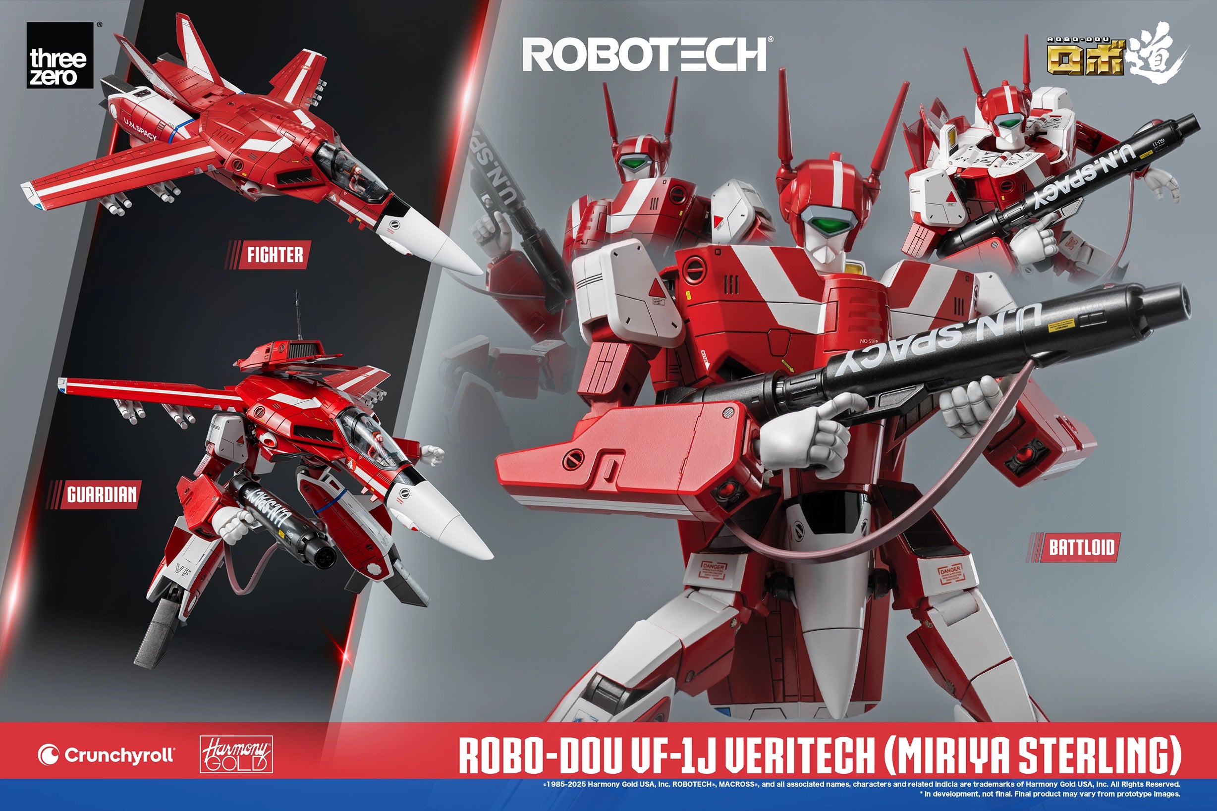 PRE-ORDER threezero - Robo-Dou - Robotech - VF-1J Veritech: Miriya Sterling Use