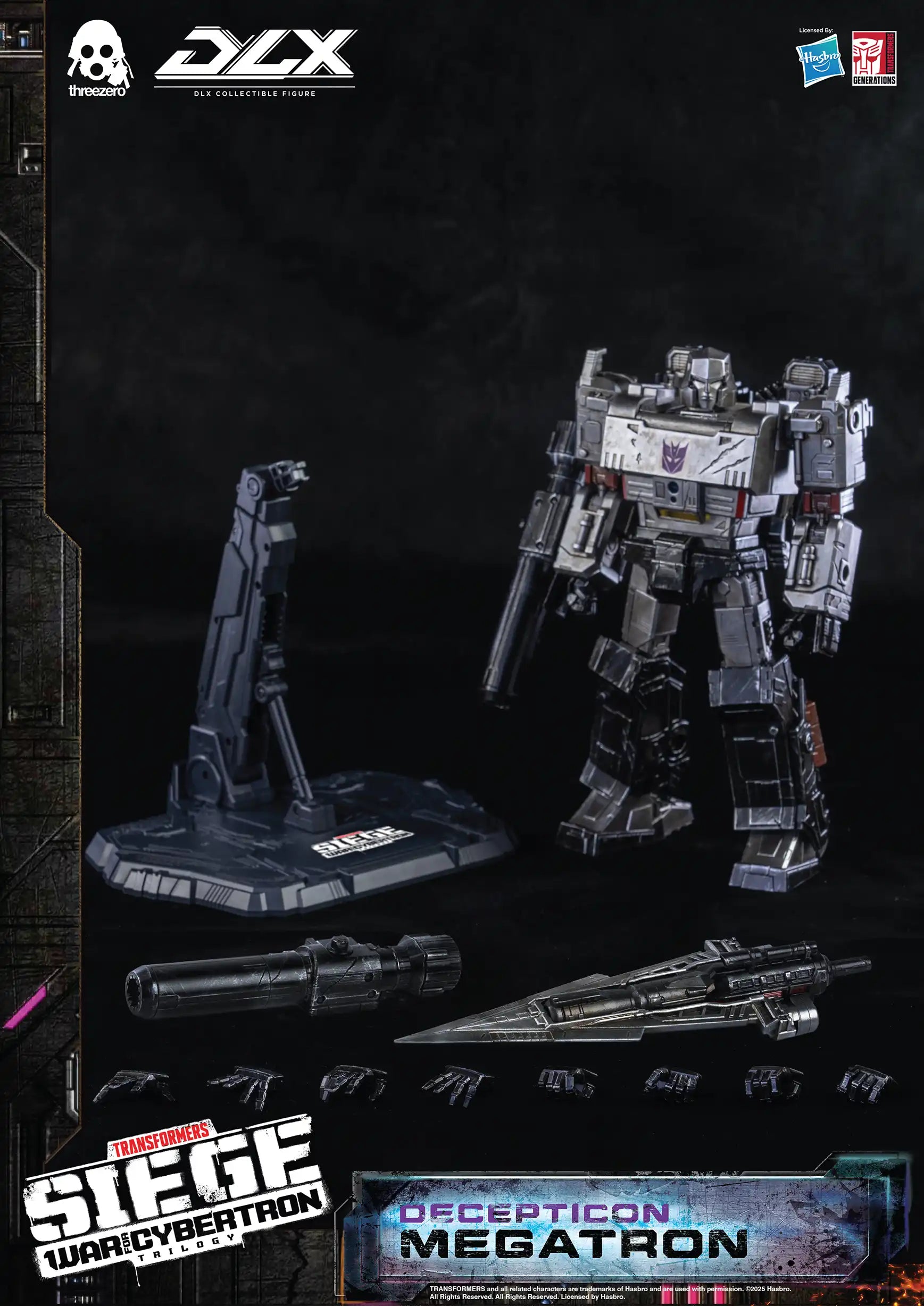 PRE-ORDER threezero - Transformers: War For Cybertron Trilogy - DLX Megatron