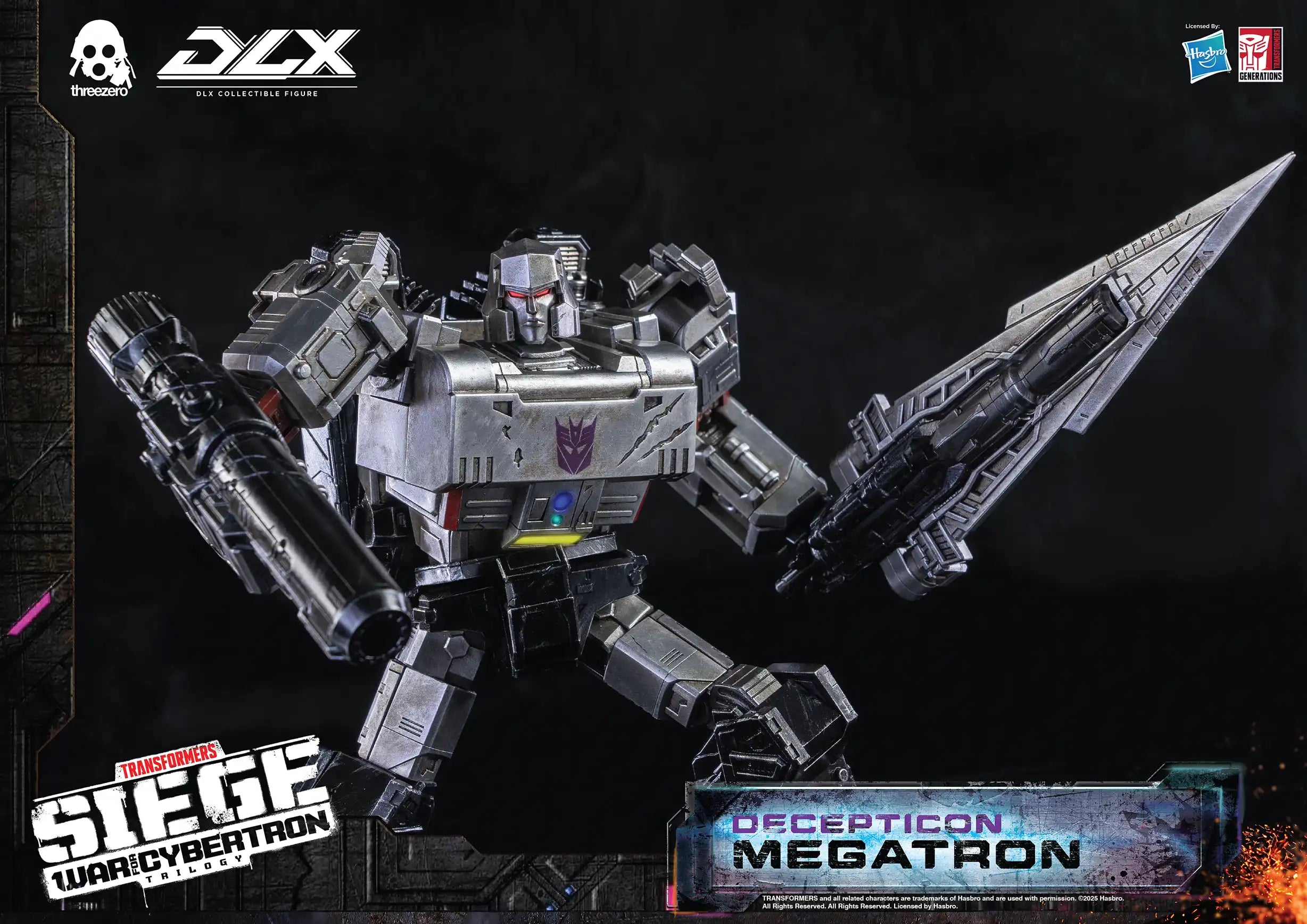PRE-ORDER threezero - Transformers: War For Cybertron Trilogy - DLX Megatron