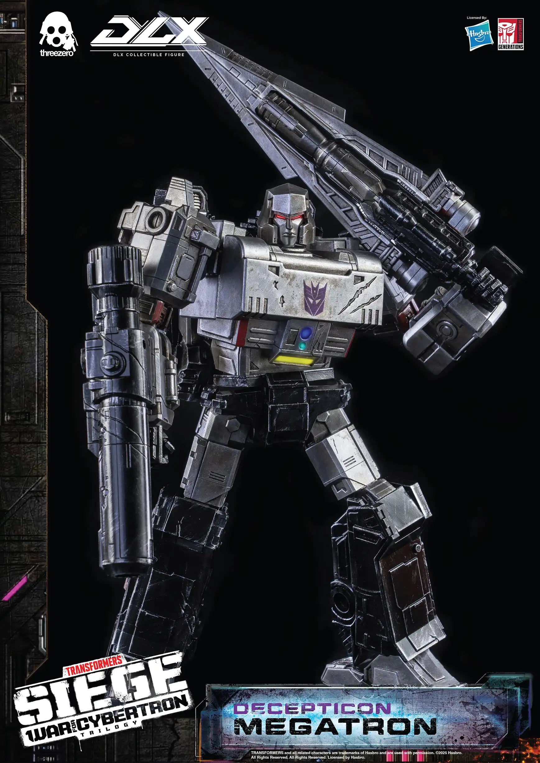 PRE-ORDER threezero - Transformers: War For Cybertron Trilogy - DLX Megatron