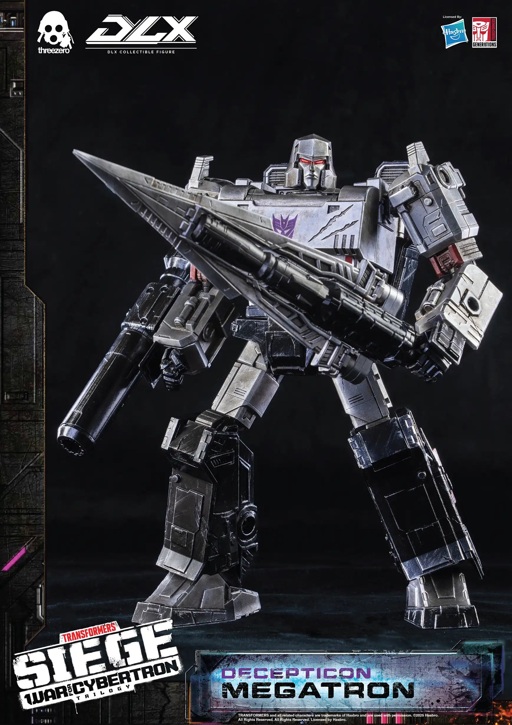 PRE-ORDER threezero - Transformers: War For Cybertron Trilogy - DLX Megatron