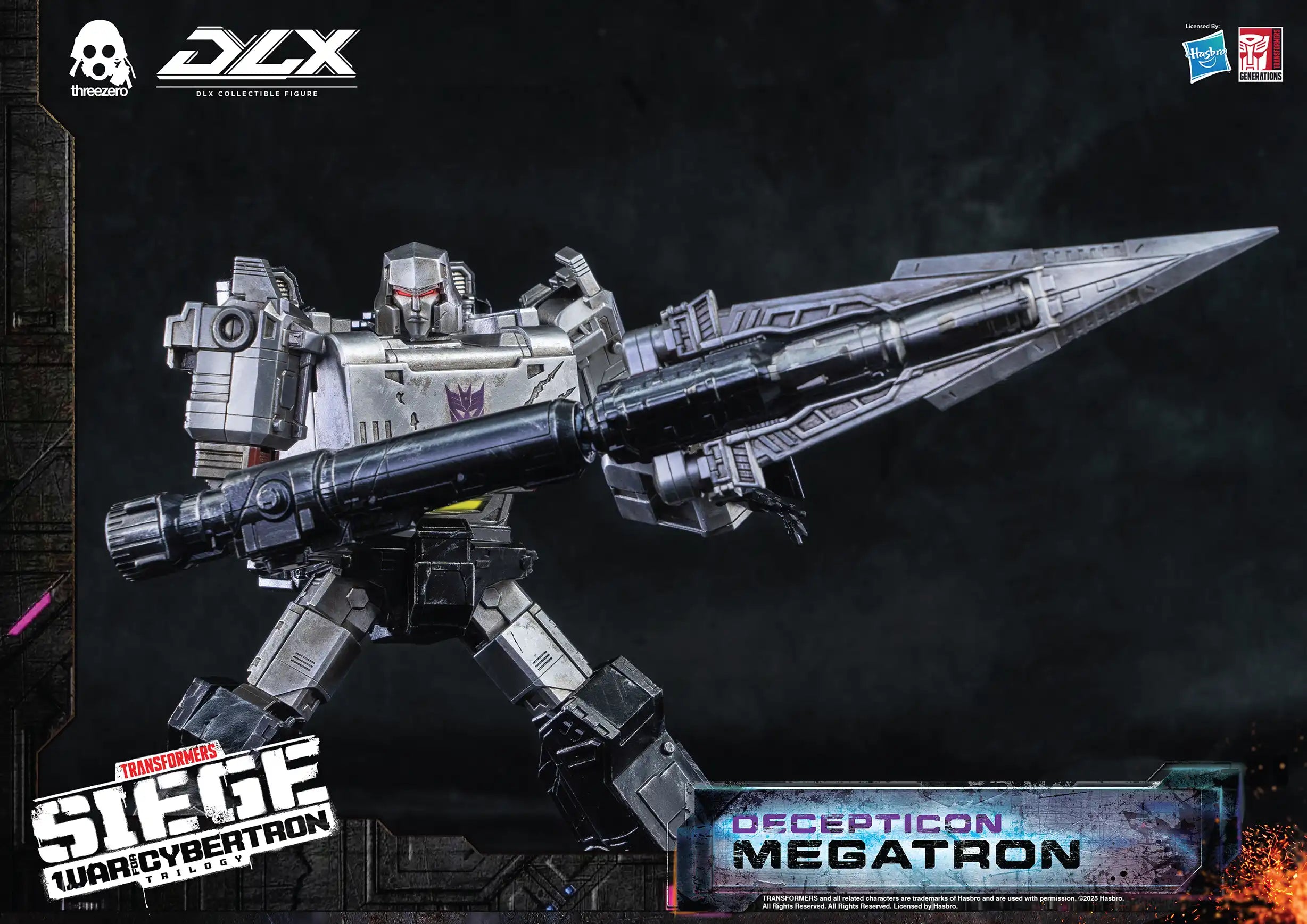 PRE-ORDER threezero - Transformers: War For Cybertron Trilogy - DLX Megatron
