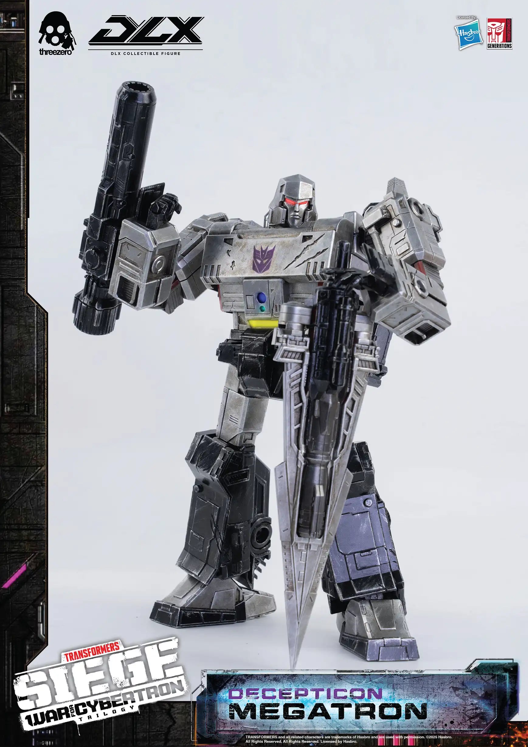 PRE-ORDER threezero - Transformers: War For Cybertron Trilogy - DLX Megatron