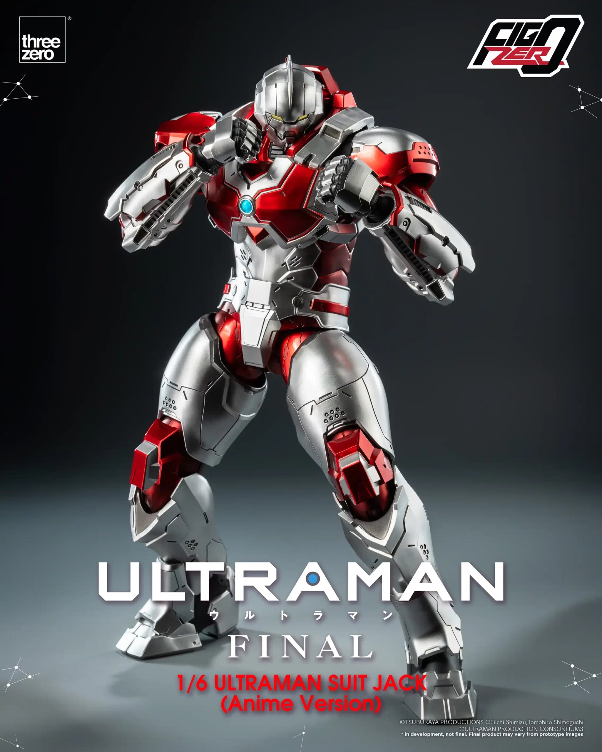 PRE-ORDER threezero - FigZero - ‘ULTRAMAN’ FINAL Season - ULTRAMAN SUIT JACK (Anime Version) 1/6