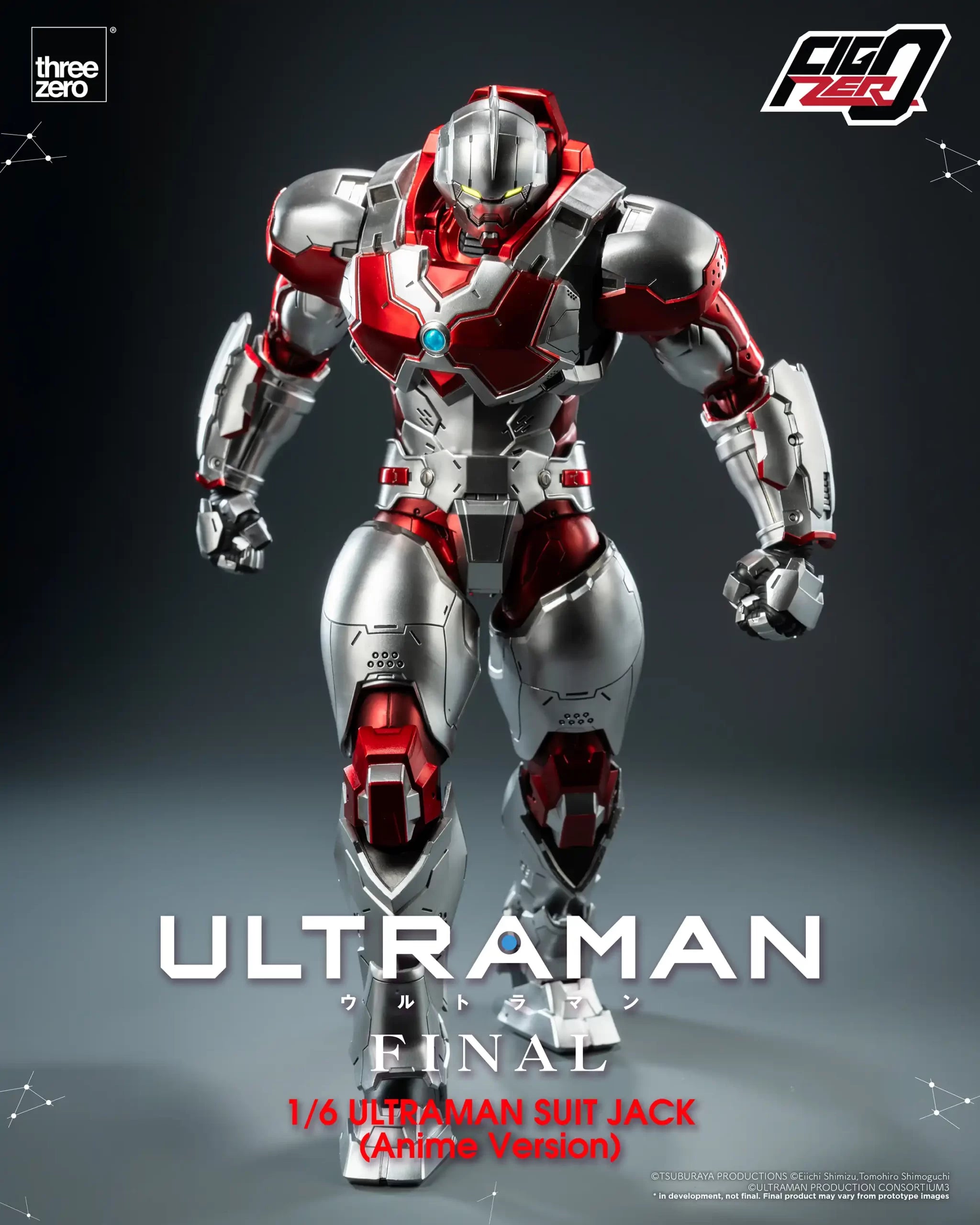 PRE-ORDER threezero - FigZero - ‘ULTRAMAN’ FINAL Season - ULTRAMAN SUIT JACK (Anime Version) 1/6
