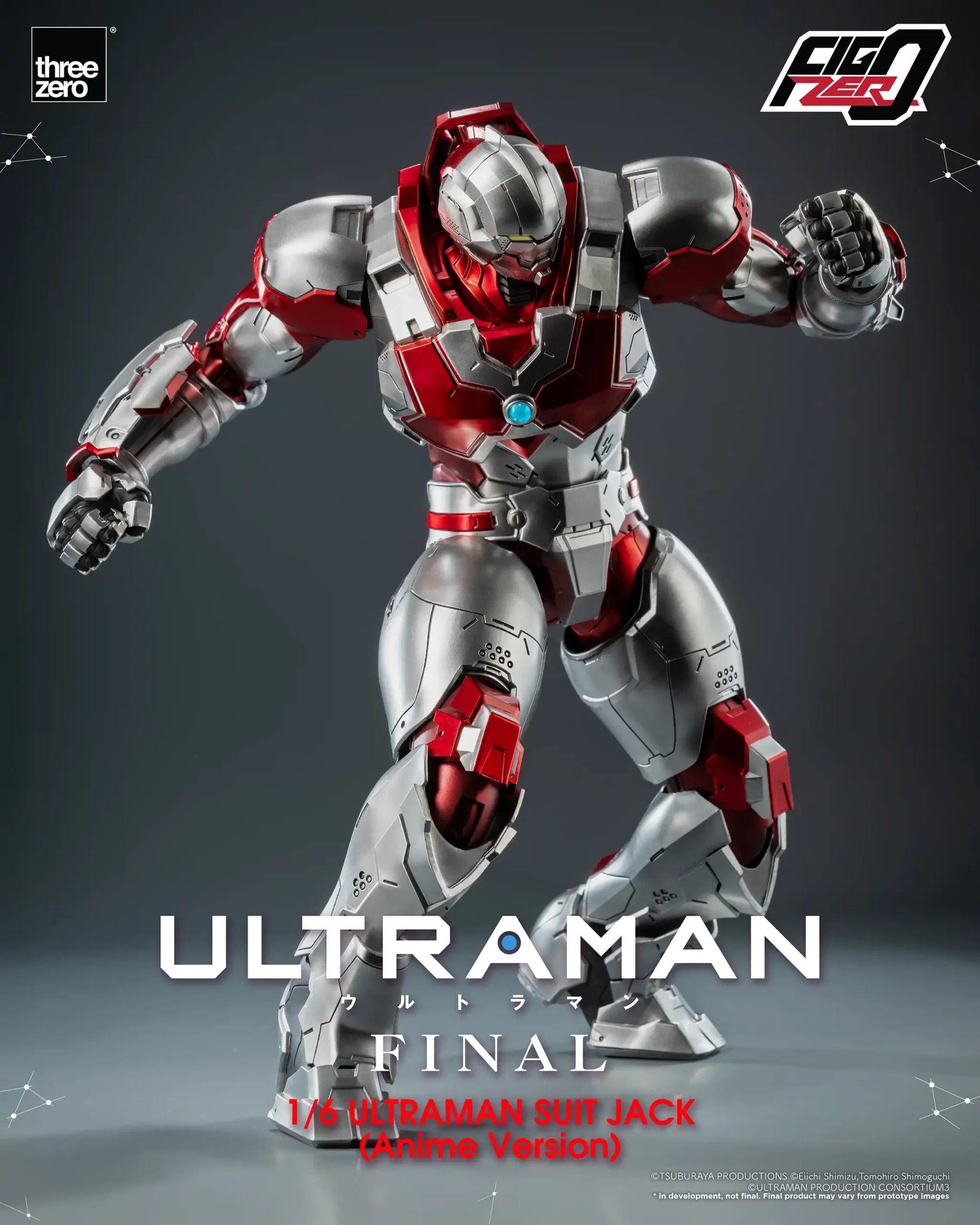 PRE-ORDER threezero - FigZero - ‘ULTRAMAN’ FINAL Season - ULTRAMAN SUIT JACK (Anime Version) 1/6