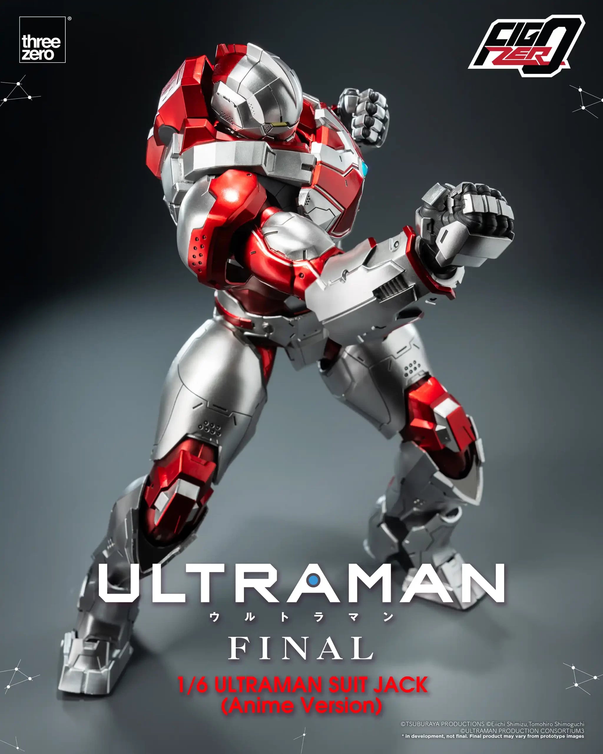 PRE-ORDER threezero - FigZero - ‘ULTRAMAN’ FINAL Season - ULTRAMAN SUIT JACK (Anime Version) 1/6