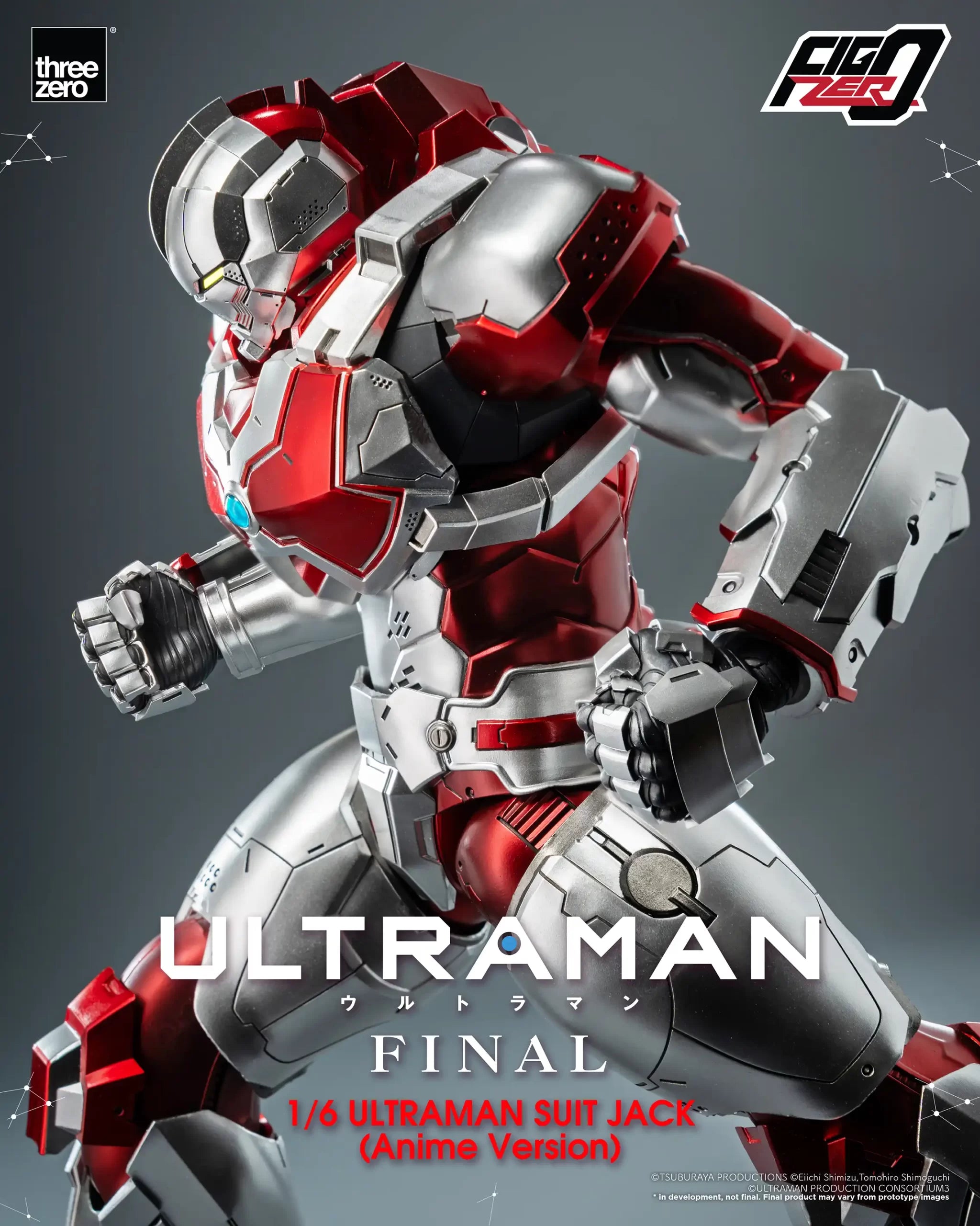 PRE-ORDER threezero - FigZero - ‘ULTRAMAN’ FINAL Season - ULTRAMAN SUIT JACK (Anime Version) 1/6