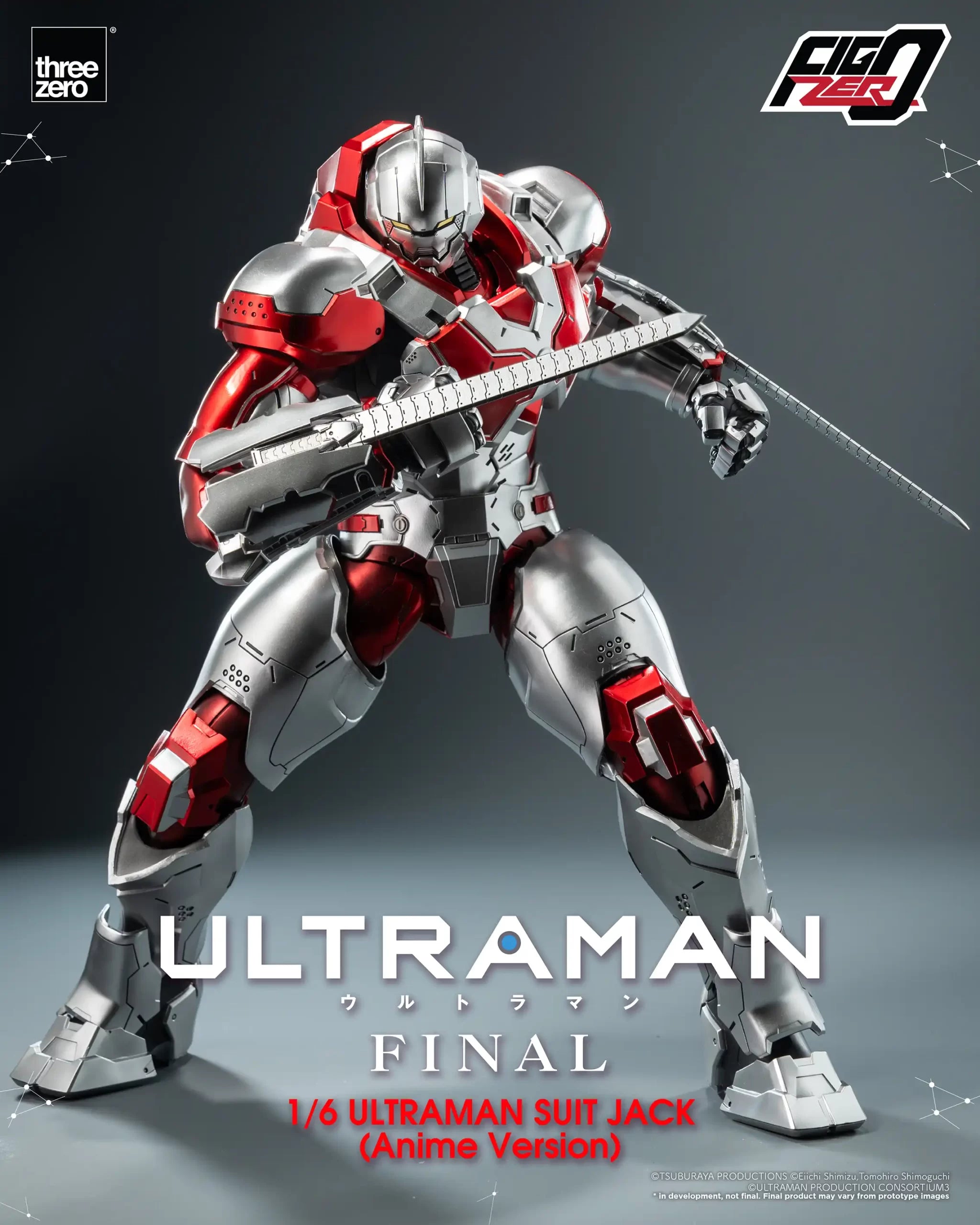 PRE-ORDER threezero - FigZero - ‘ULTRAMAN’ FINAL Season - ULTRAMAN SUIT JACK (Anime Version) 1/6