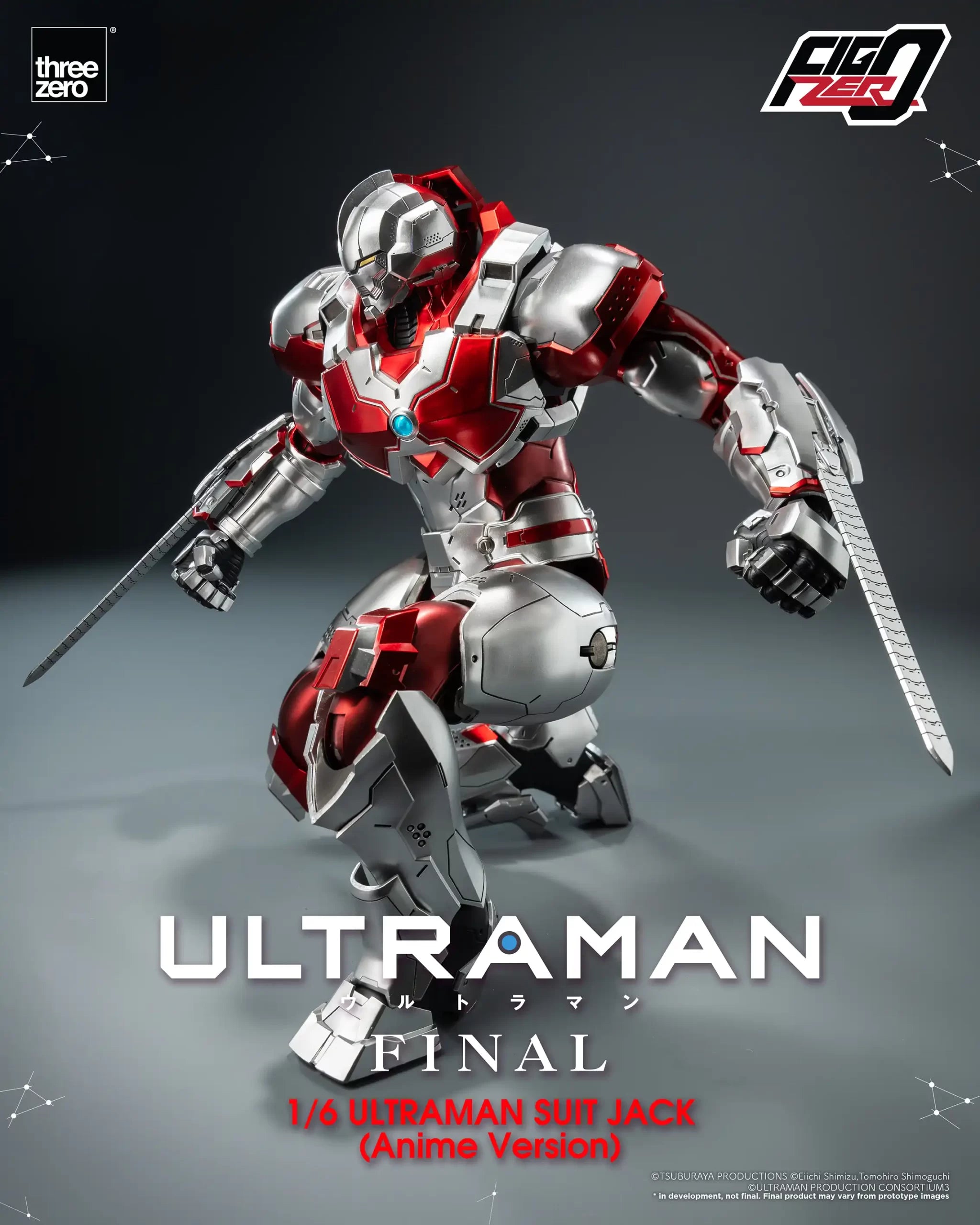 PRE-ORDER threezero - FigZero - ‘ULTRAMAN’ FINAL Season - ULTRAMAN SUIT JACK (Anime Version) 1/6