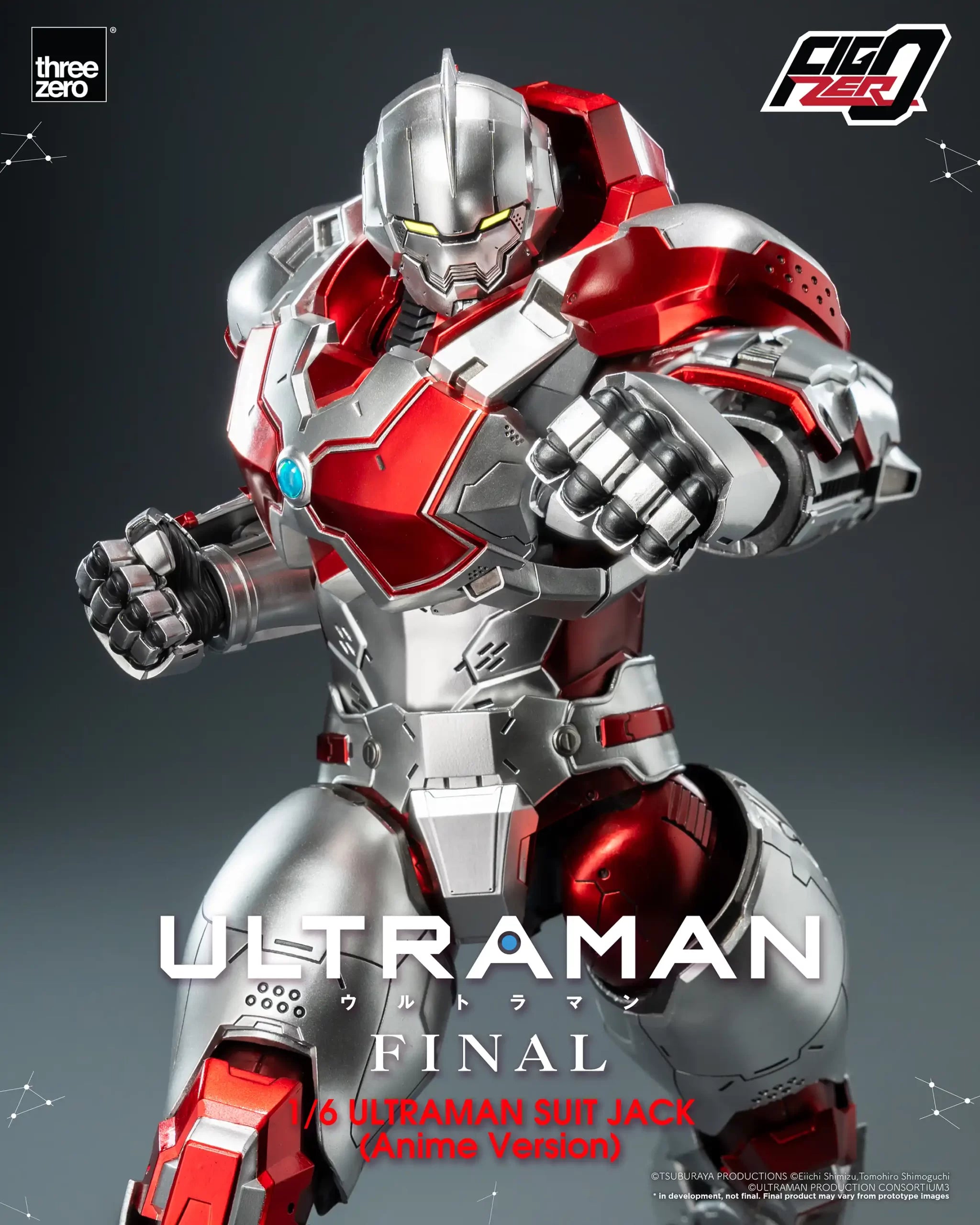 PRE-ORDER threezero - FigZero - ‘ULTRAMAN’ FINAL Season - ULTRAMAN SUIT JACK (Anime Version) 1/6