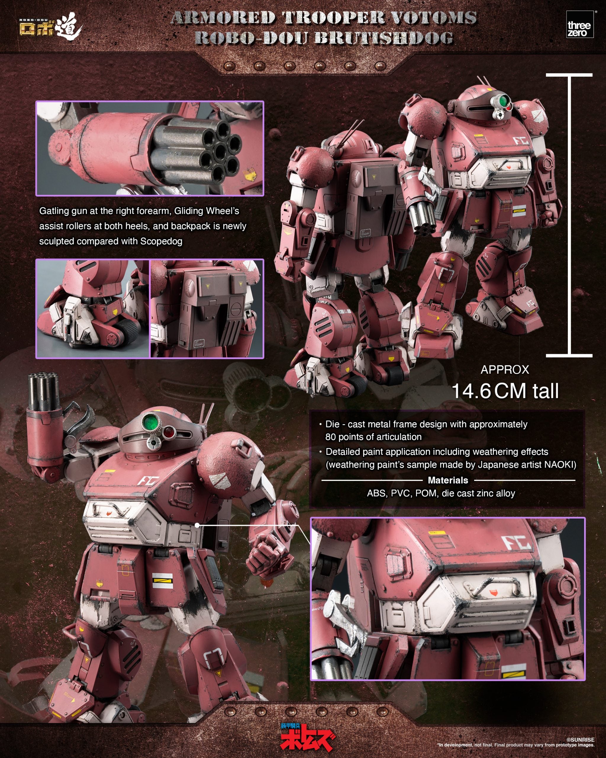 PRE-ORDER threezero - ROBO DOU - Armored Trooper VOTOMS - Brutishdog