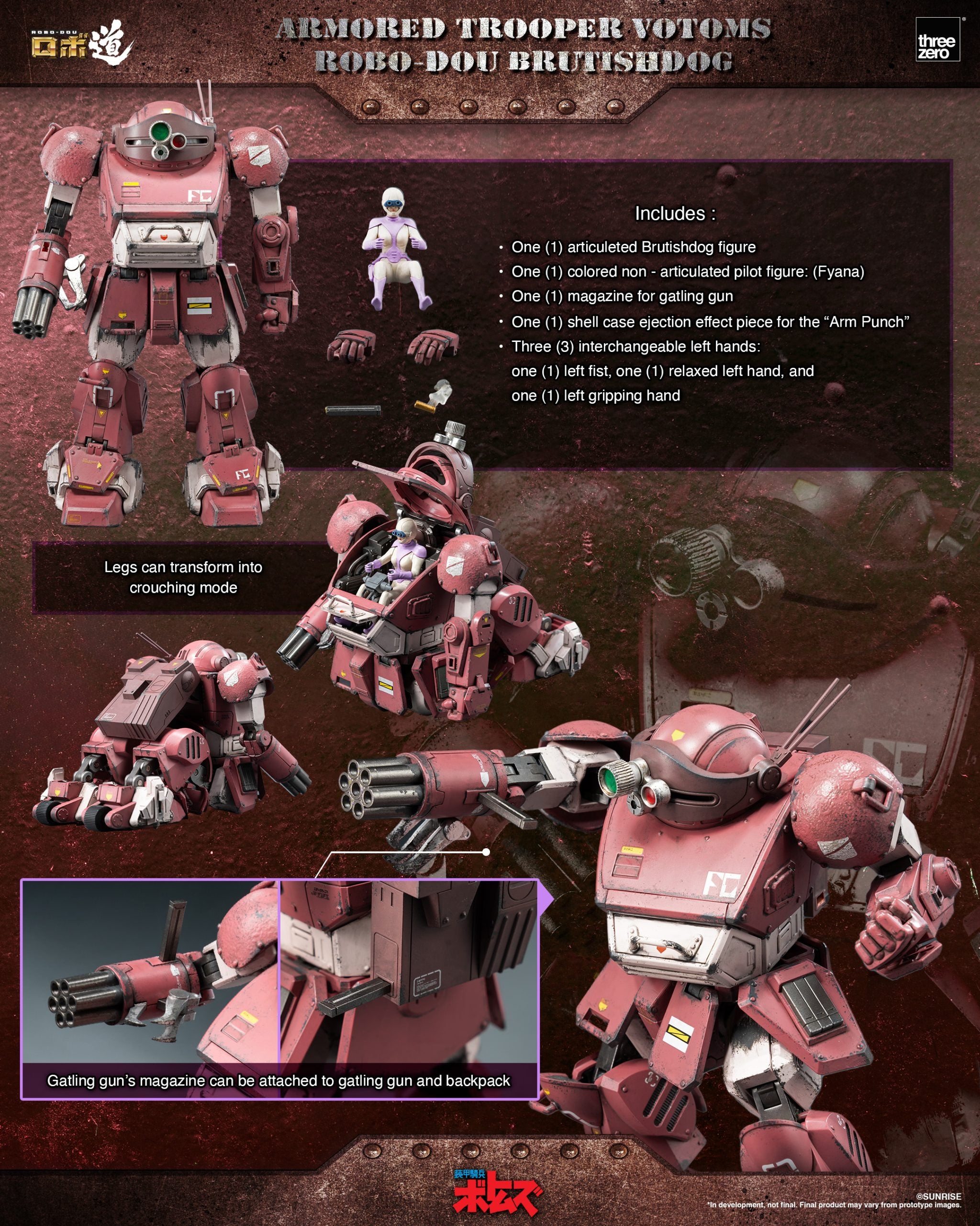 PRE-ORDER threezero - ROBO DOU - Armored Trooper VOTOMS - Brutishdog