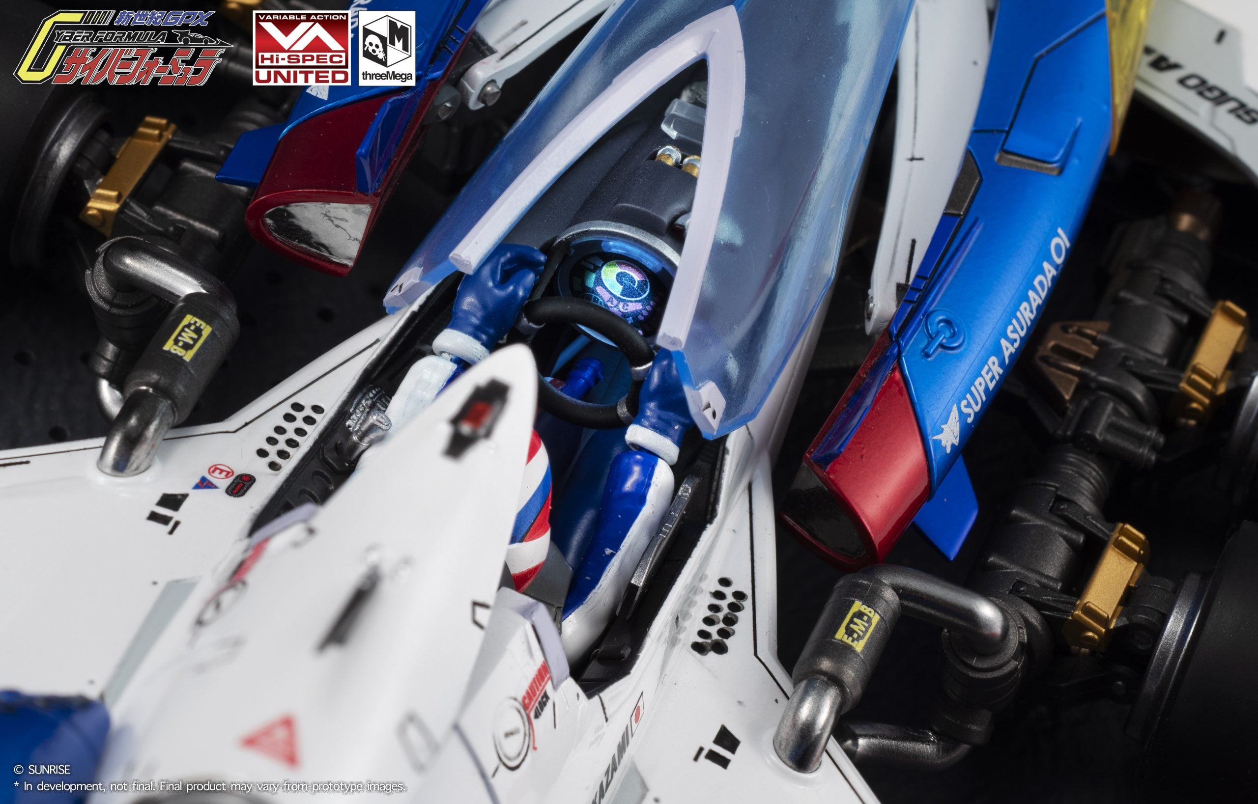 PRE-ORDER threezero - VARIABLE ACTION Hi-SPEC UNITED - FUTURE GPX CYBER FORMULA - SUPER ASURADA 01