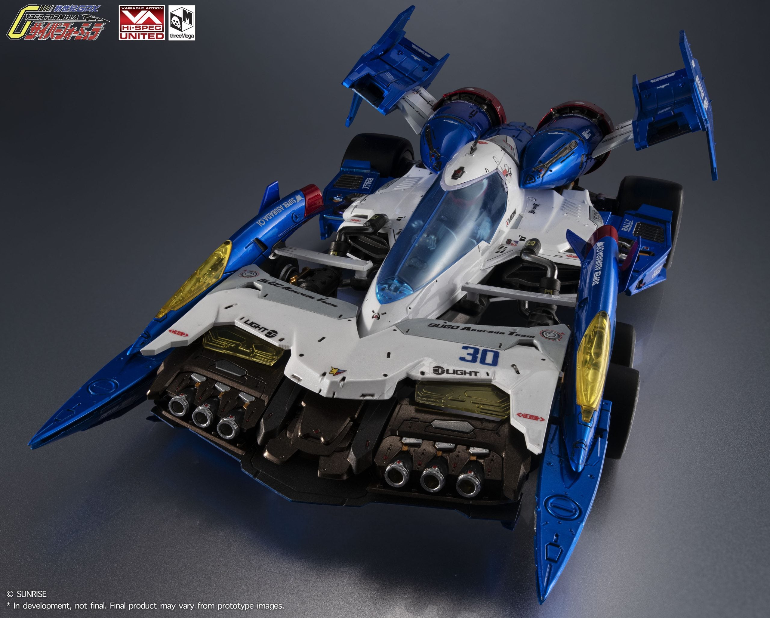 PRE-ORDER threezero - VARIABLE ACTION Hi-SPEC UNITED - FUTURE GPX CYBER FORMULA - SUPER ASURADA 01