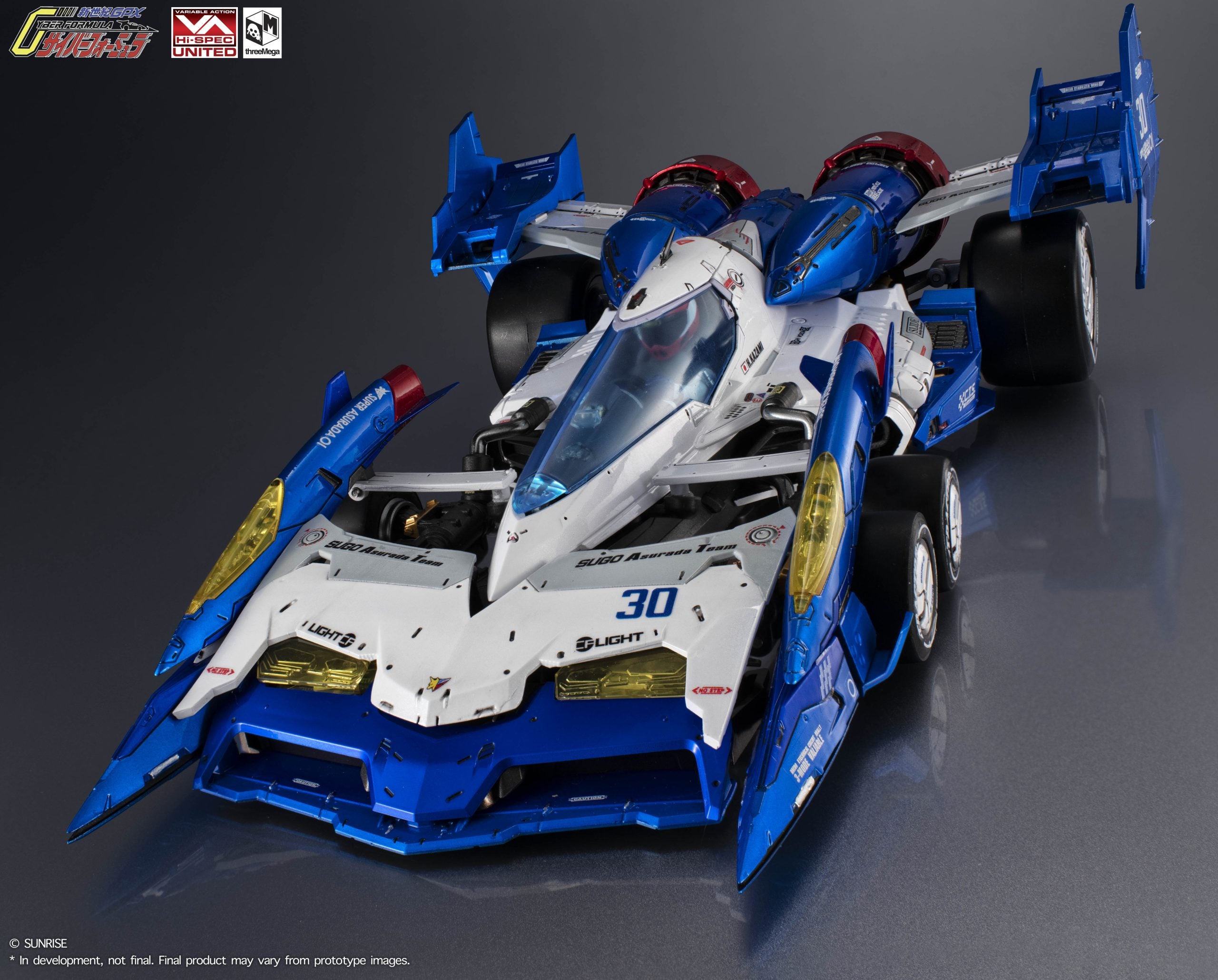 PRE-ORDER threezero - VARIABLE ACTION Hi-SPEC UNITED - FUTURE GPX CYBER FORMULA - SUPER ASURADA 01